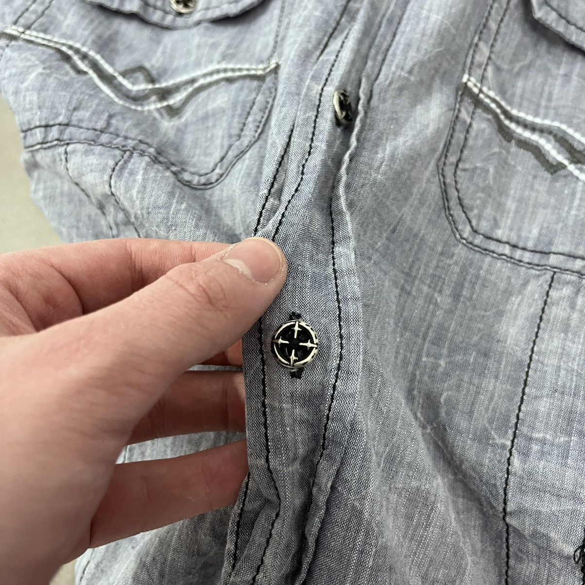 Affliction × Vintage Y2K Affliction Button Up Long sleeve Garage racing dress T Size US L / EU 52-54 / 3 - 10 Thumbnail