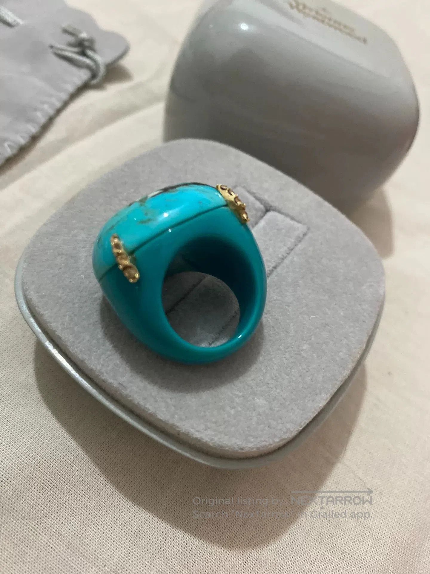 Vivienne Westwood vivienne westwood turquoise claw ring. Size ONE SIZE - 4 Thumbnail
