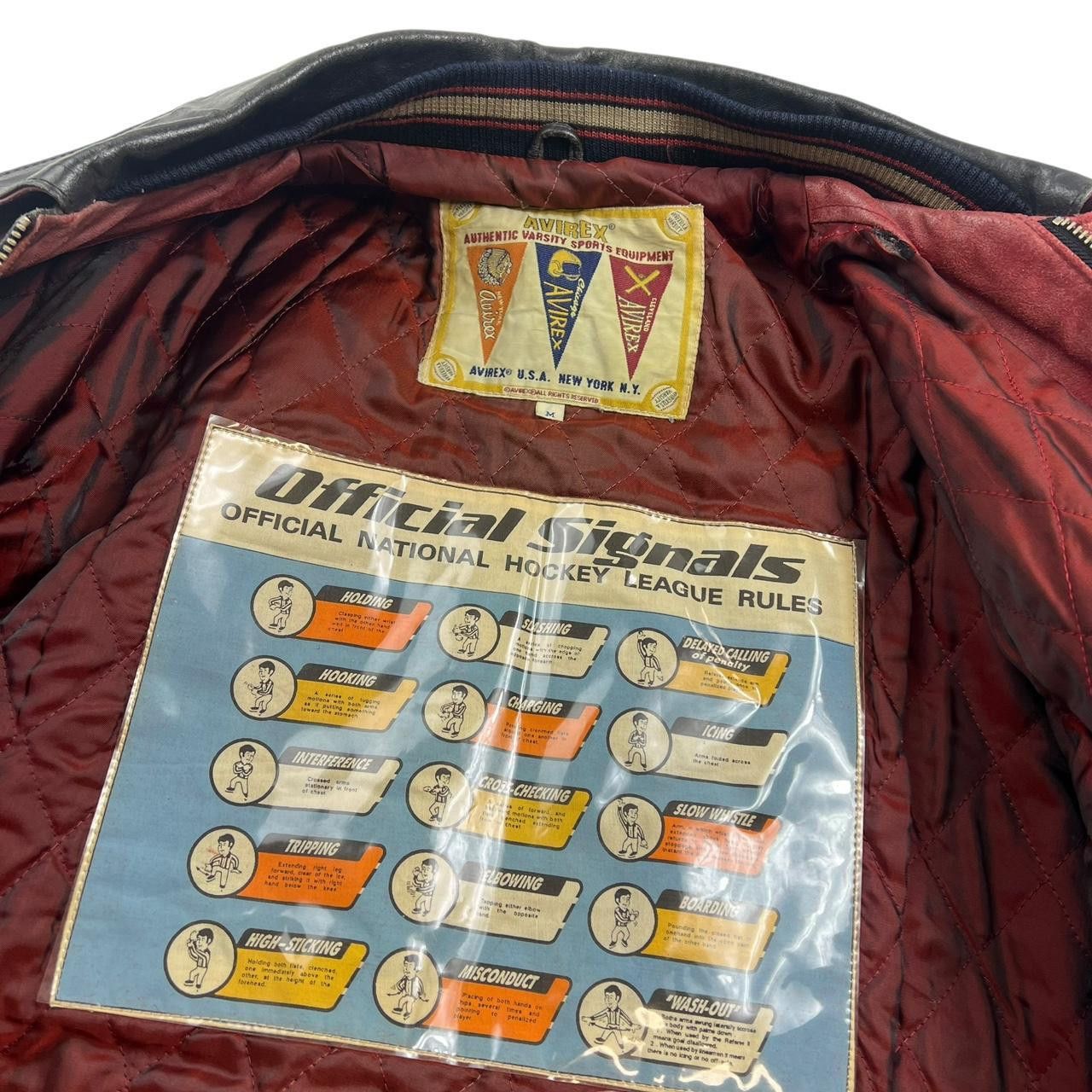 Avirex Vintage Avirex Hockey All Star Goalers Leather Jacket Medium Size US M / EU 48-50 / 2 - 7 Thumbnail