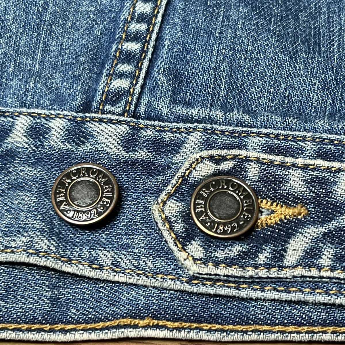 Abercrombie & Fitch × Vintage Vintage Abercrombie & Fitch Women’s Trucker Jean Jacket S Size S / US 4 / IT 40 - 8 Thumbnail