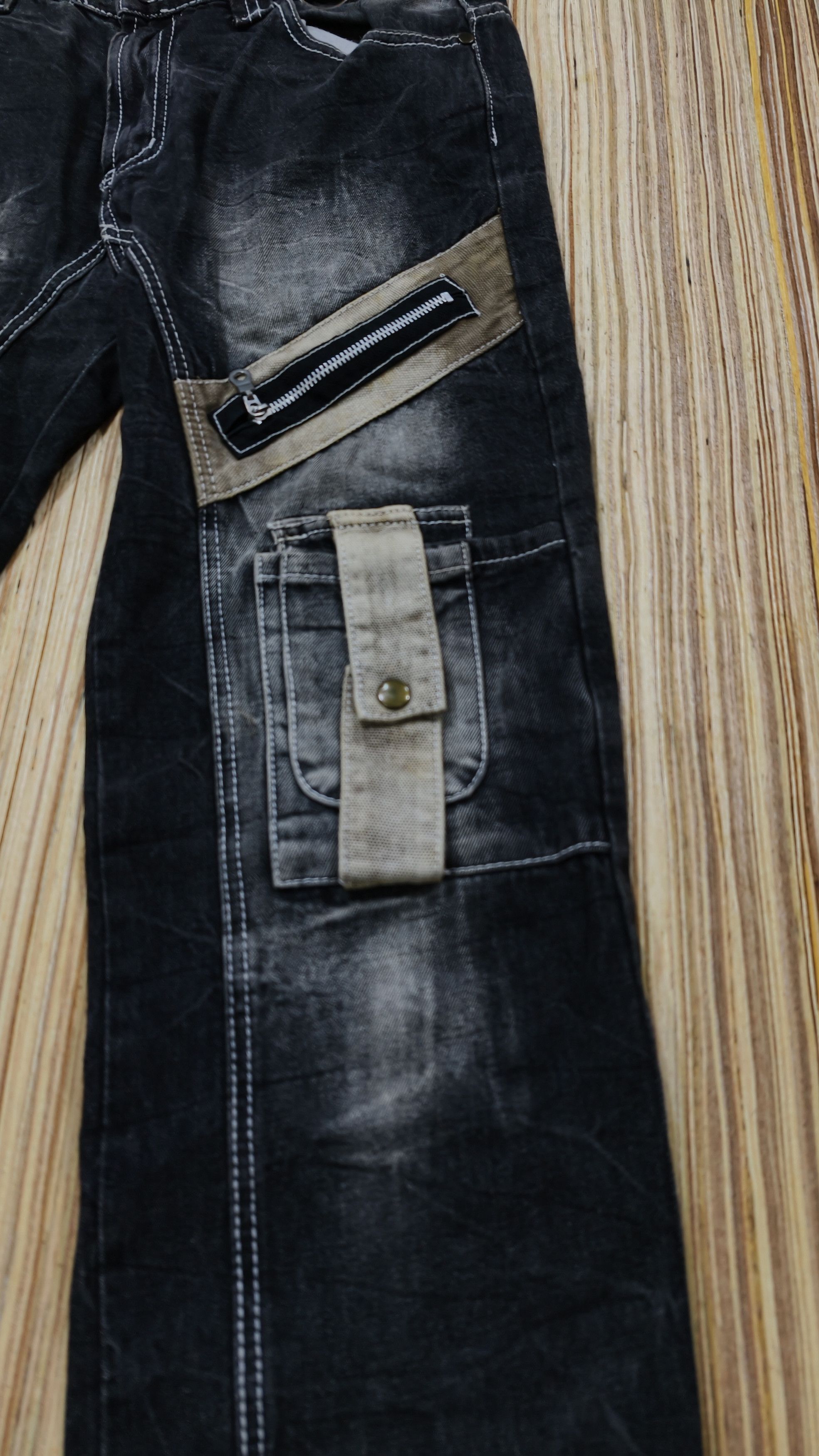 Japanese Brand aston collection tactical style jeans Size US 31 - 3 Thumbnail