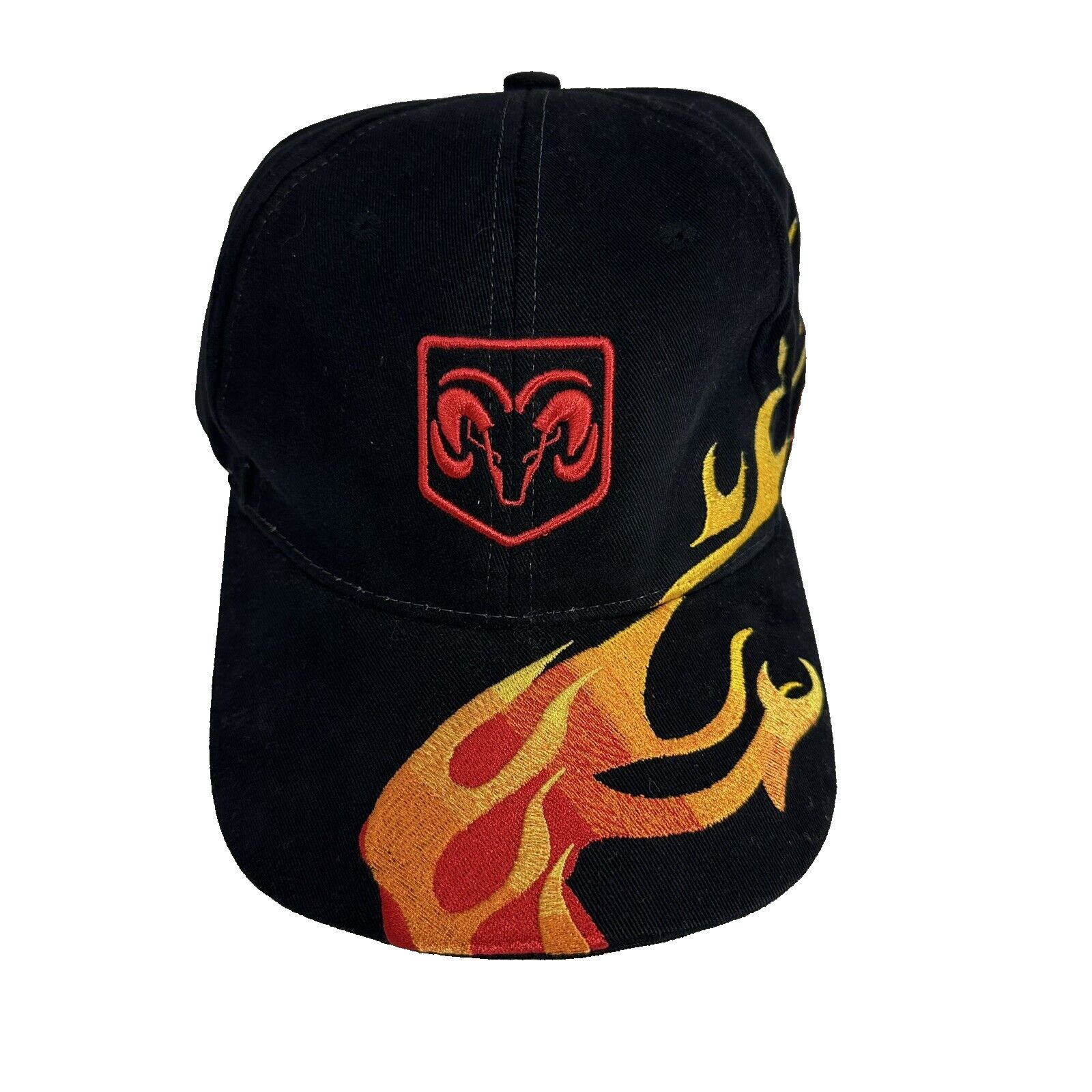 Other Dodge Mopar RAM Logo Hat Cap Embroidered Red Ombre Flames Size ONE SIZE - 11 Thumbnail