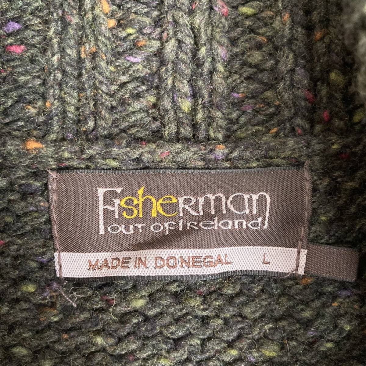 Vintage Fisherman out of Ireland Wool Turtleneck Size L / US 10 / IT 46 - 3 Thumbnail