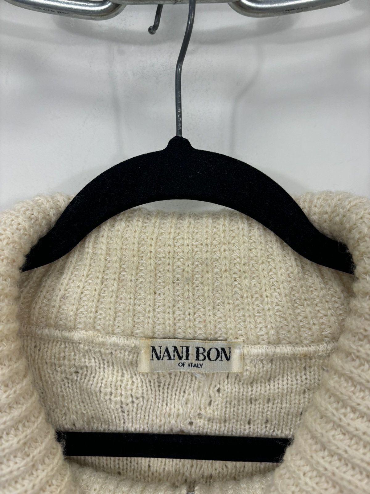 Other Vintage Nani Bon Men’s Wave Knit Wool Turtleneck Zip Sweater Size US L / EU 52-54 / 3 - 12 Thumbnail