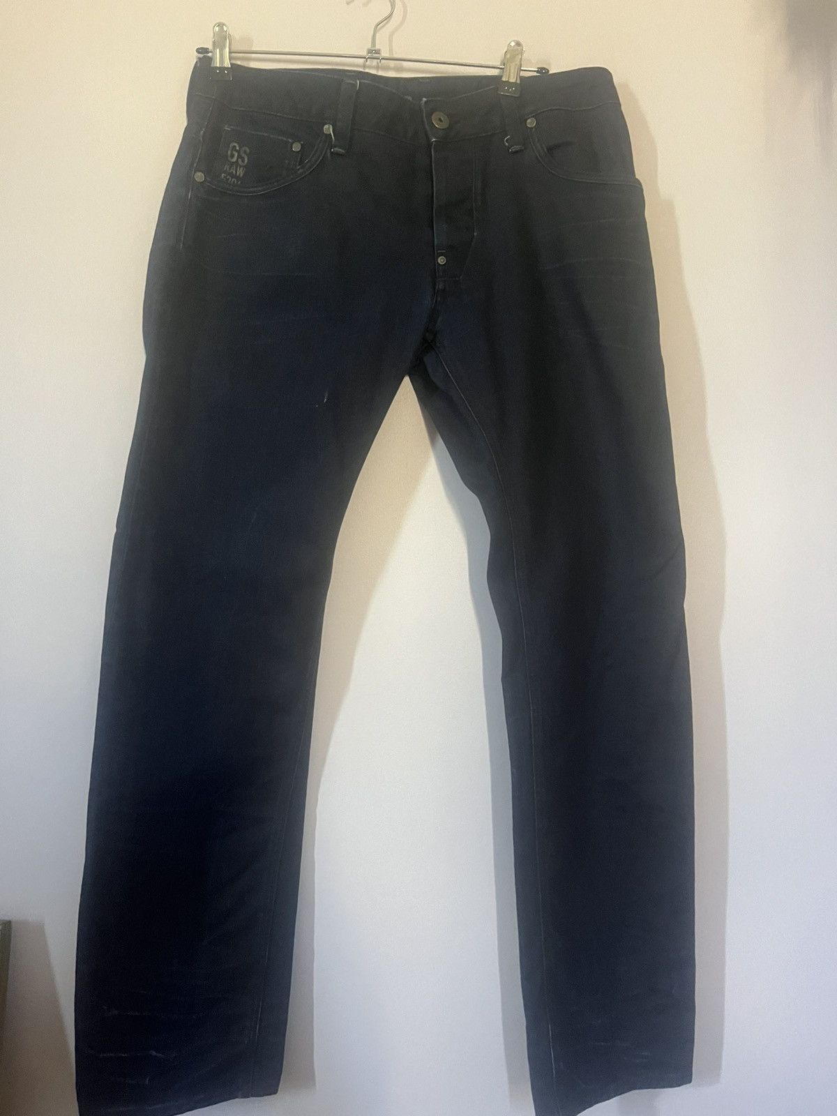G-Star G-Star Raw Men’s Jeans Dark Wash Straight Leg W33 L32 Size US 33 - 1 Thumbnail