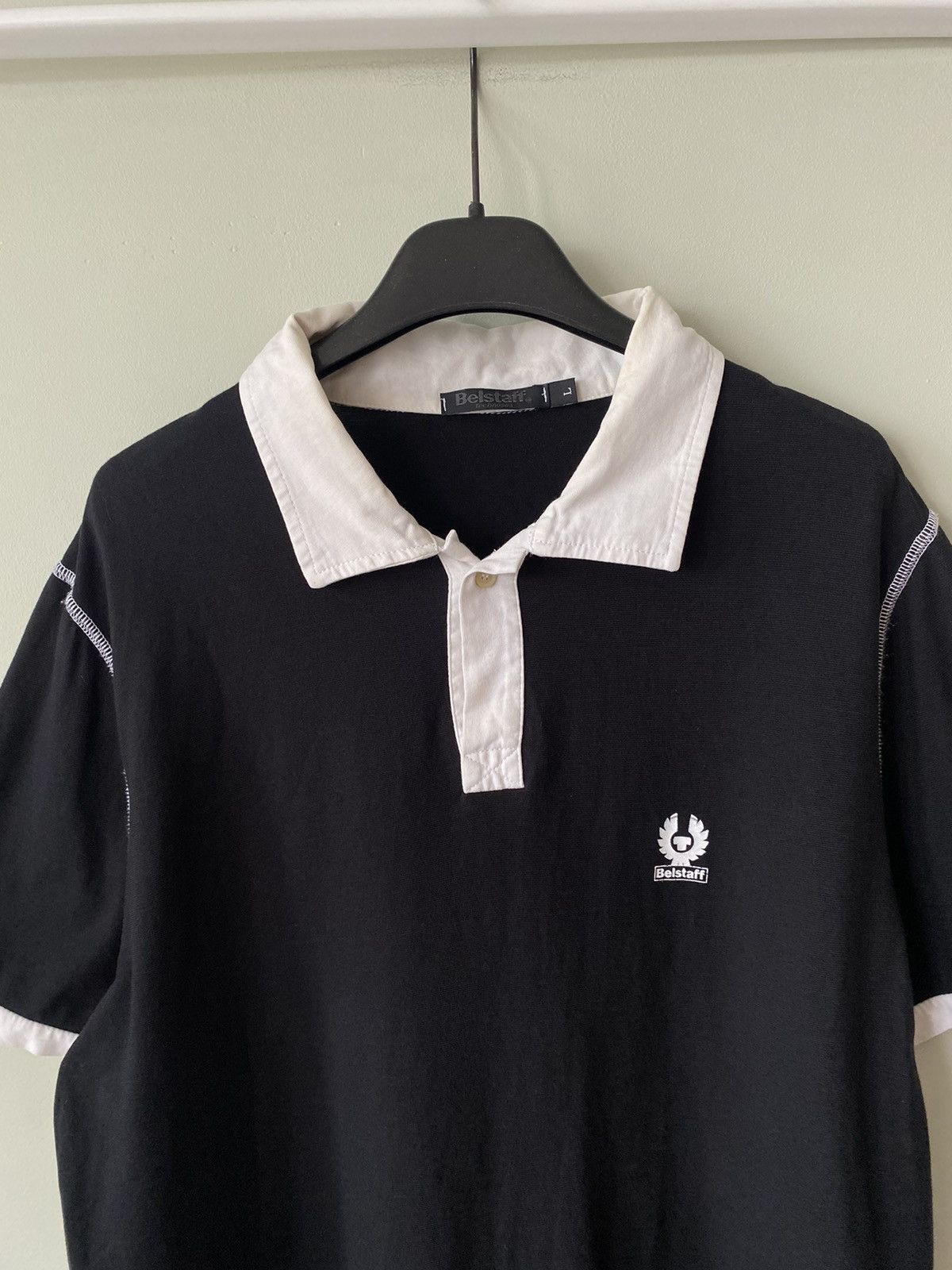 Belstaff Belstaff Vintage Technical Silver Label Polo tee Size US L / EU 52-54 / 3 - 2 Thumbnail