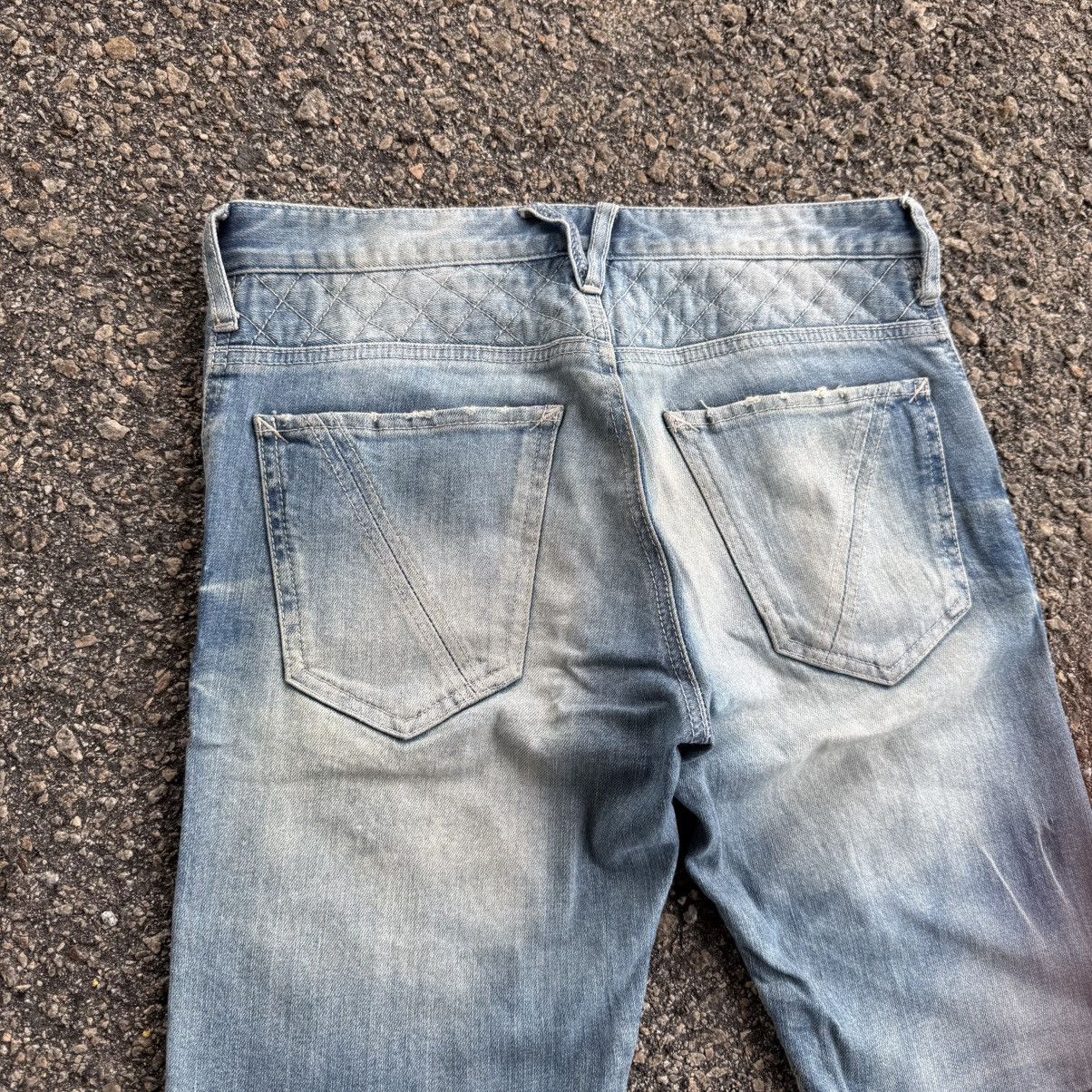Vanquish VINTAGE VANQUISH SKINNY BIKER JEAN DENIM PANTS Size US 31 - 9 Thumbnail