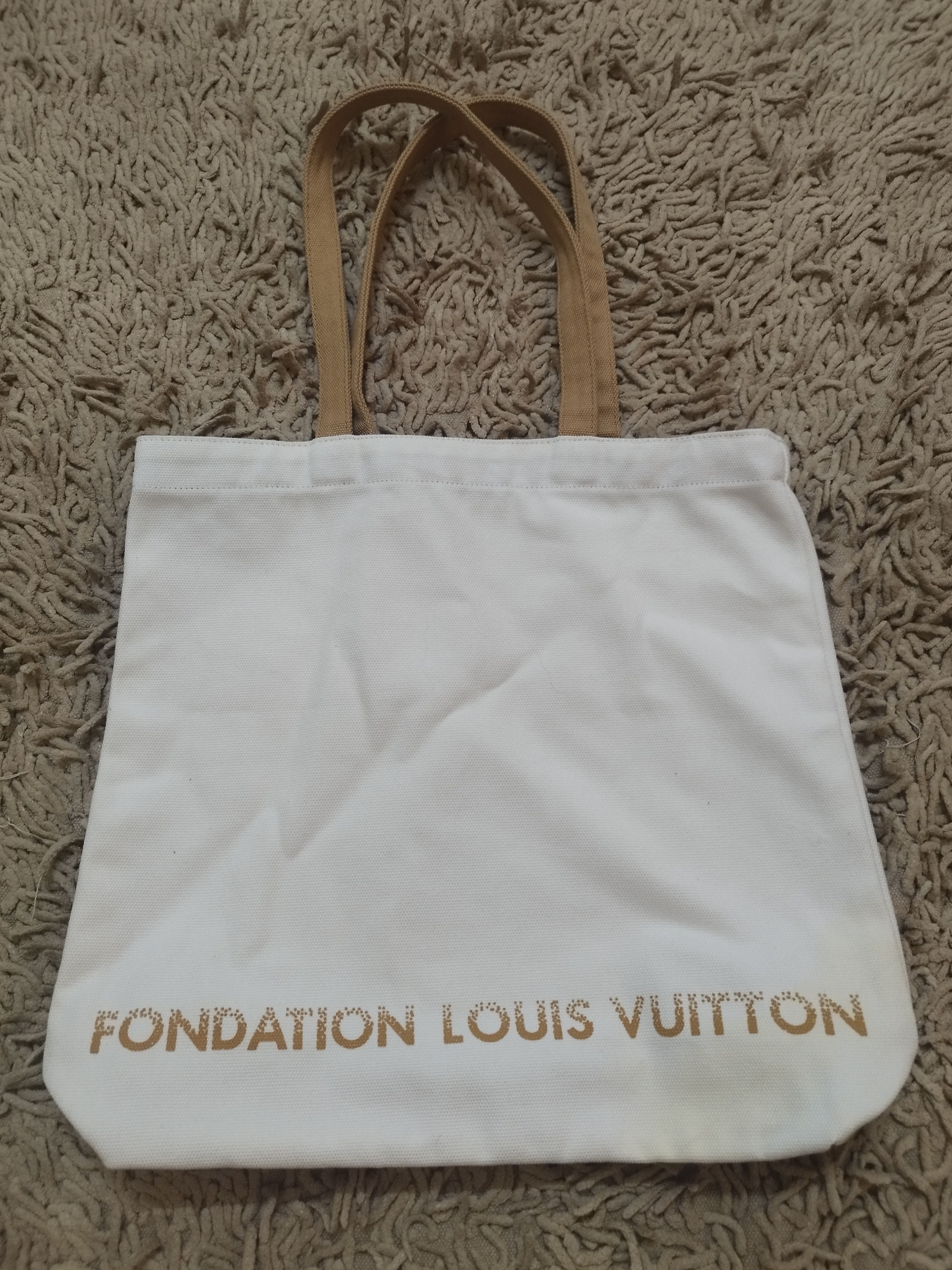 Louis Vuitton Louis Vuitton Foundation Canvas Cotton 100 Tote Bag ! Size ONE SIZE - 4 Thumbnail