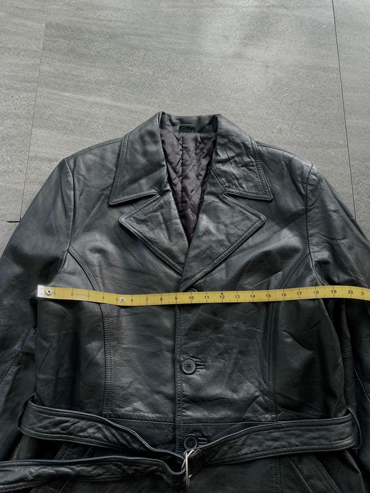 Comme des Garcons Homme FREE TAX! 2000s Leather Belted Blazer Jacket Size US M / EU 48-50 / 2 - 13 Thumbnail