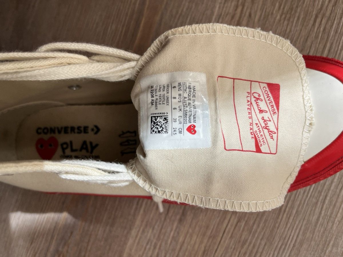 Comme des Garcons PLAY × Converse Converse x CDG Size US 6 / EU 39 - 6 Thumbnail