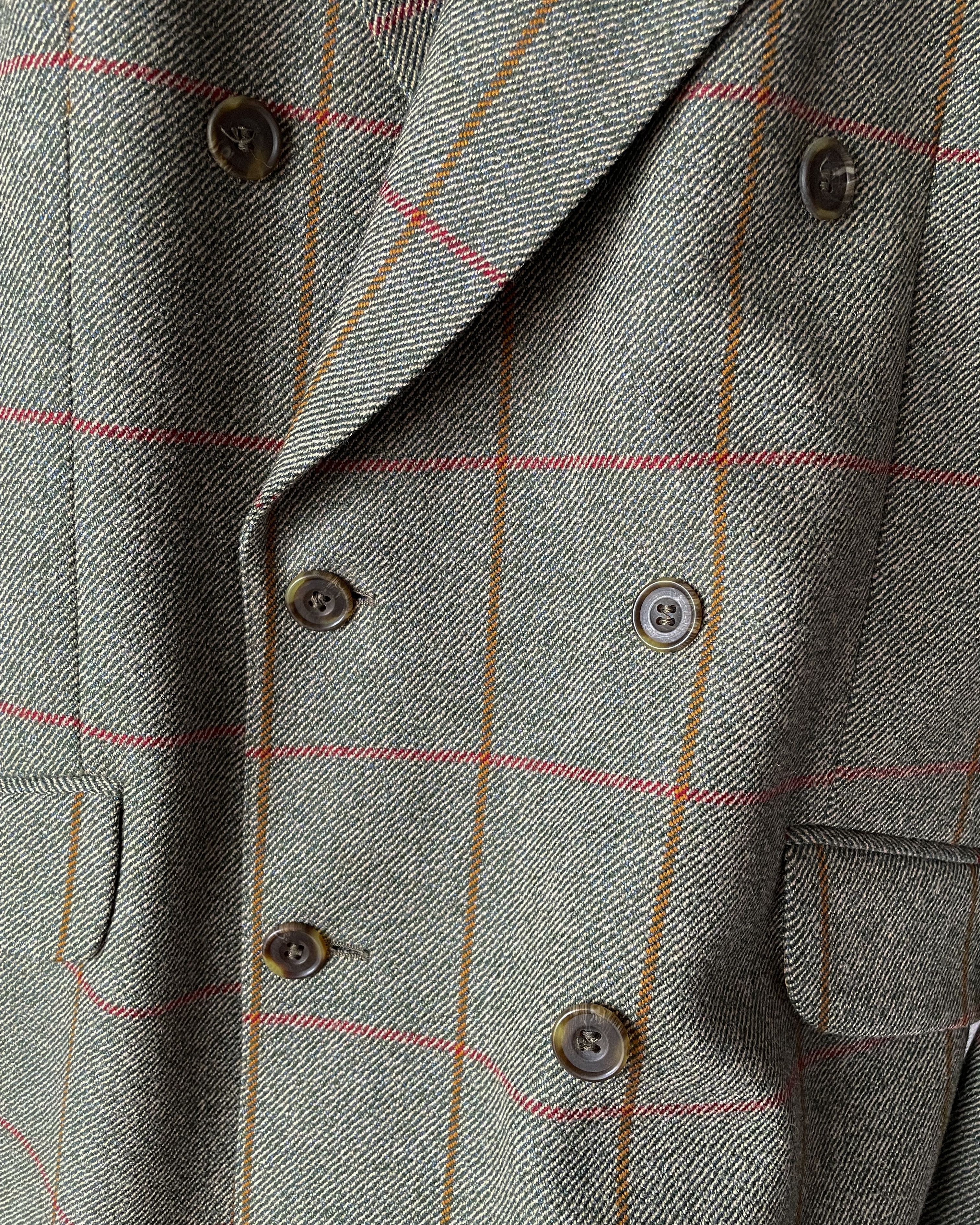 Crombie Vintage Crombie Wool Double Breasted Suit Size 42R - 7 Thumbnail