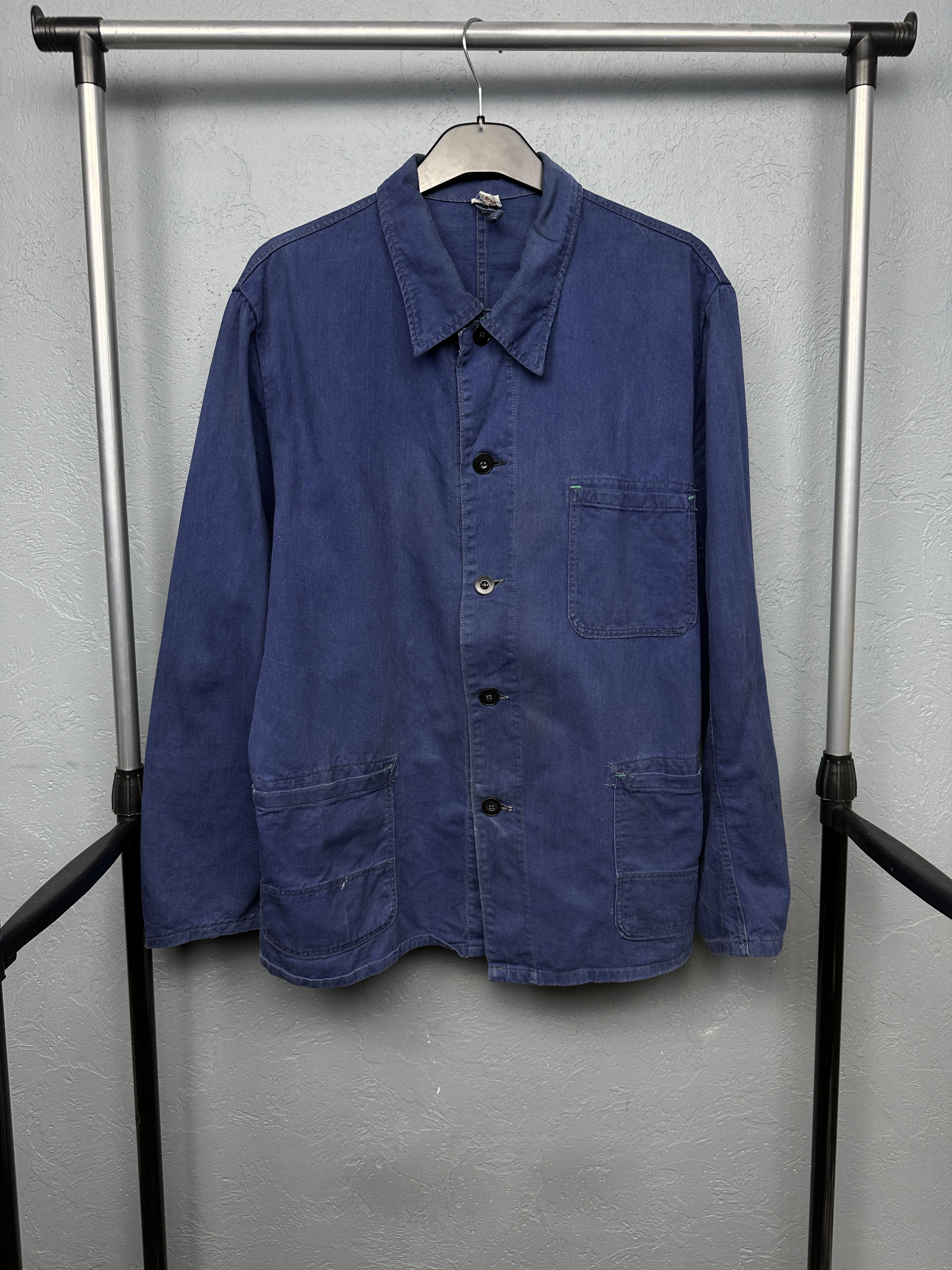 Le Laboureur 90s Vintage Mens French Workwear Chore Utility Jacket Size US L / EU 52-54 / 3 - 1 Thumbnail