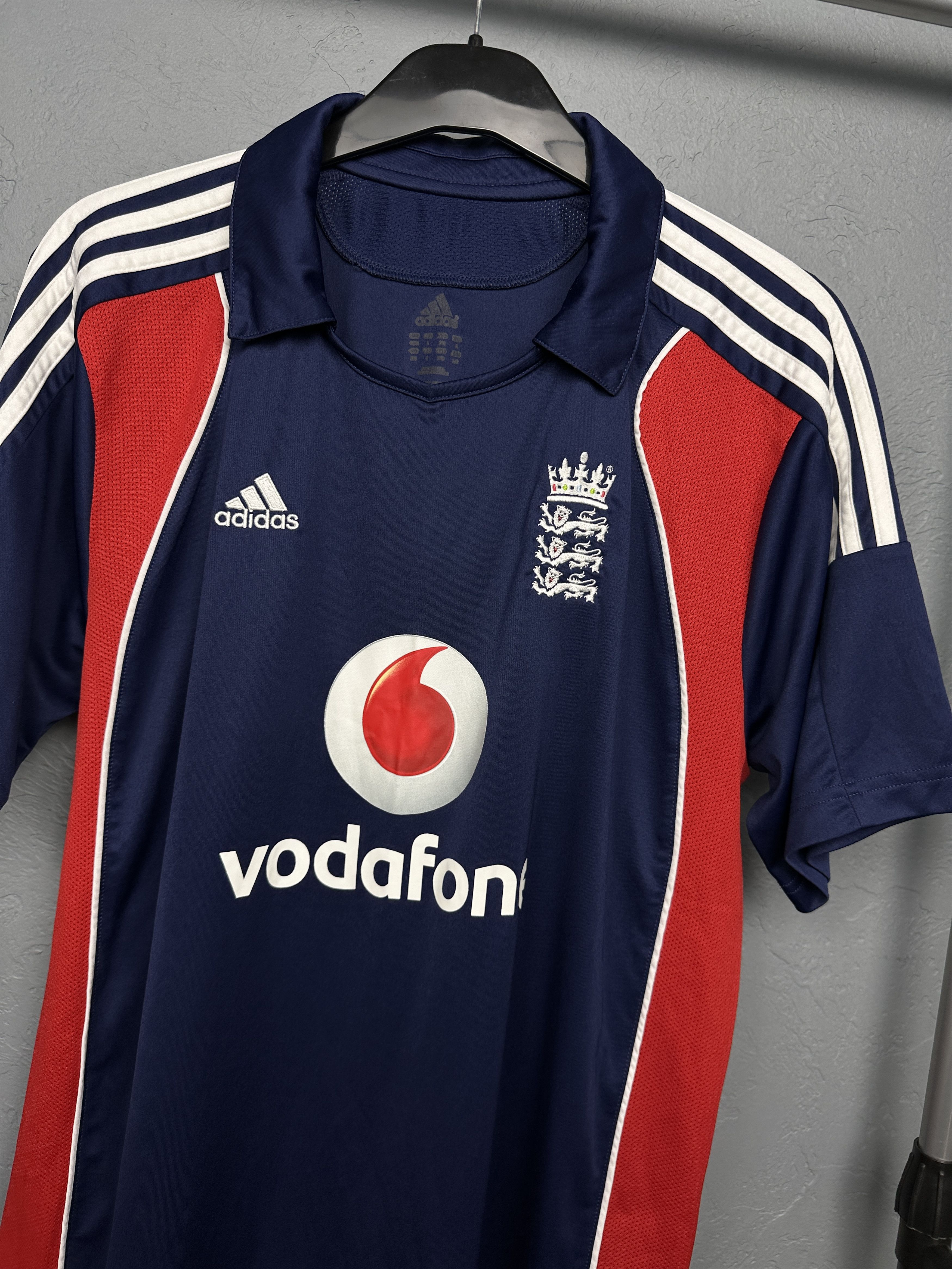 Adidas Adidas England Team Cricket Jersey Mens Shirt Vodafone Size US M / EU 48-50 / 2 - 2 Thumbnail