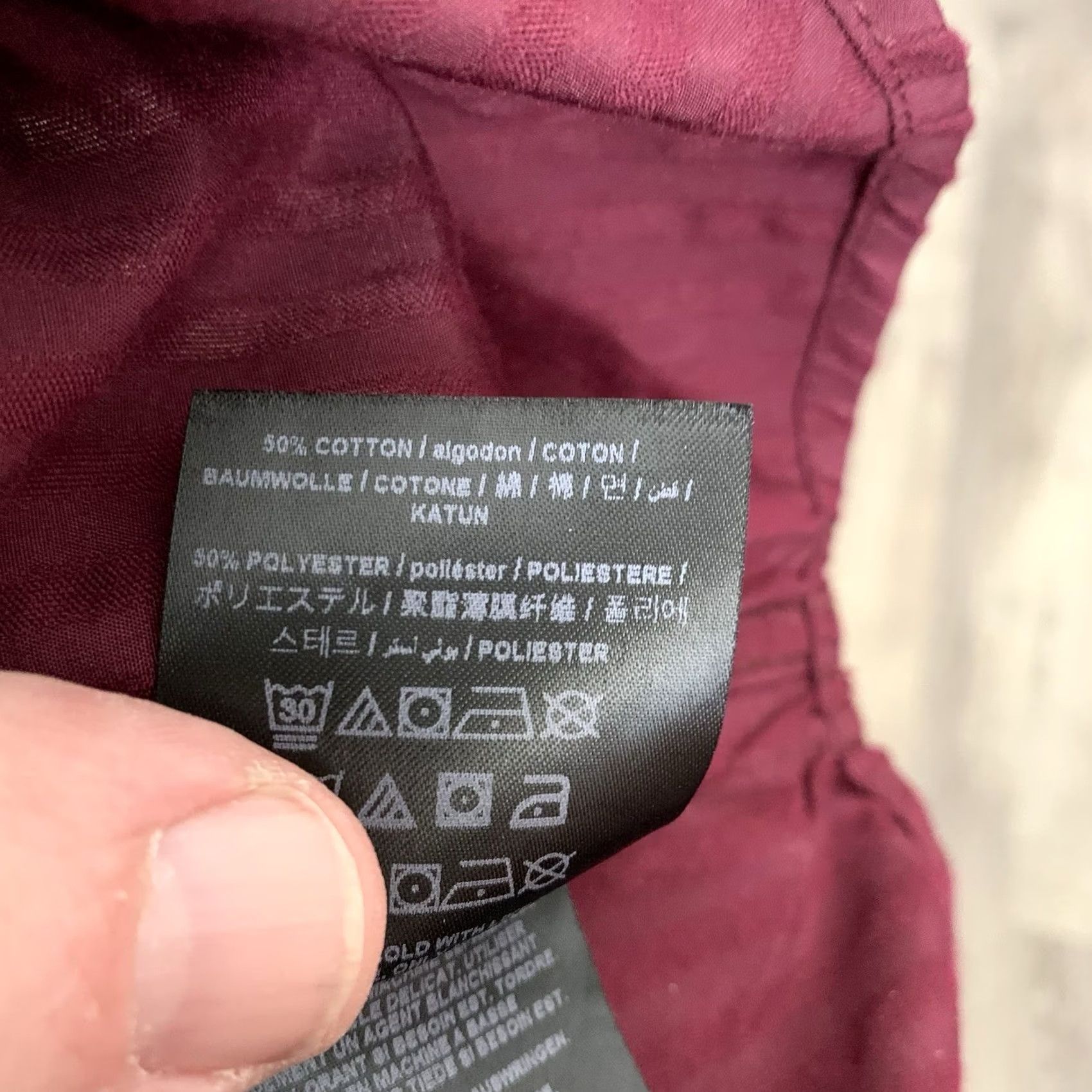 Guess GUESS Shirt Mens Large Wine Red Military Button Up Pockets Long Sleeve Collared Casual Travel Size US L / EU 52-54 / 3 - 7 Thumbnail