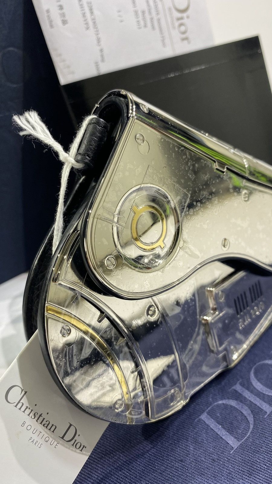 Club Sorayama × Dior Christian Dior X Hajime Sorayama Saddle Metal Pouch Limited Size ONE SIZE - 8 Thumbnail