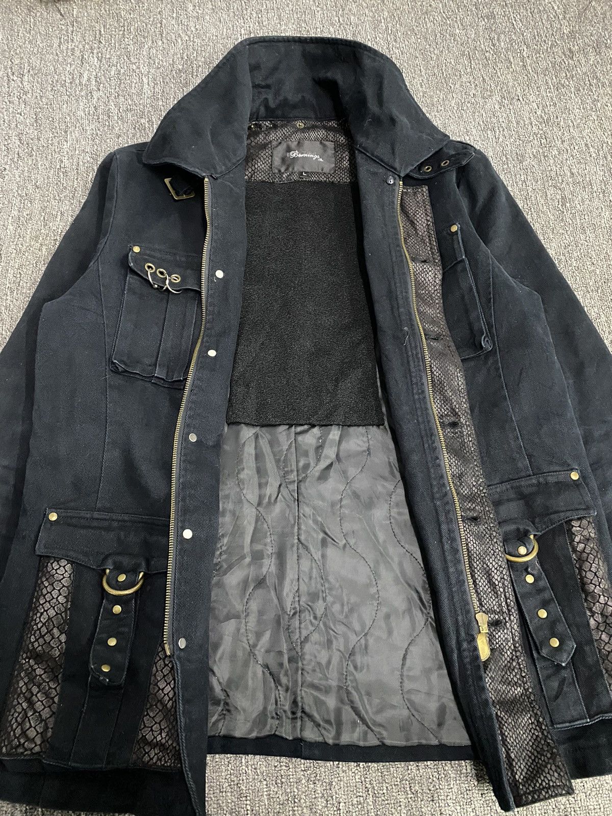 If Six Was Nine × Japanese Brand × Le Grande Bleu (L.G.B.) Bernings Sho Seditionaries Snake Motive Jacket Size US L / EU 52-54 / 3 - 10 Thumbnail