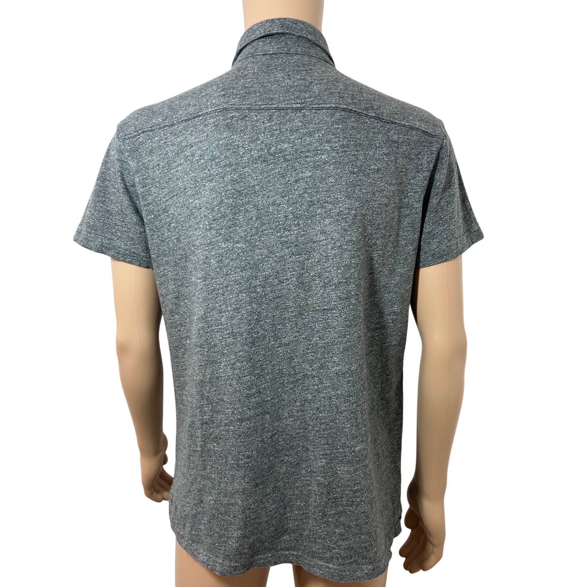 Gap Gap Men’s Polo Shirt Grey L Short Sleeve Cotton 3-Button Che Size US L / EU 52-54 / 3 - 3 Thumbnail
