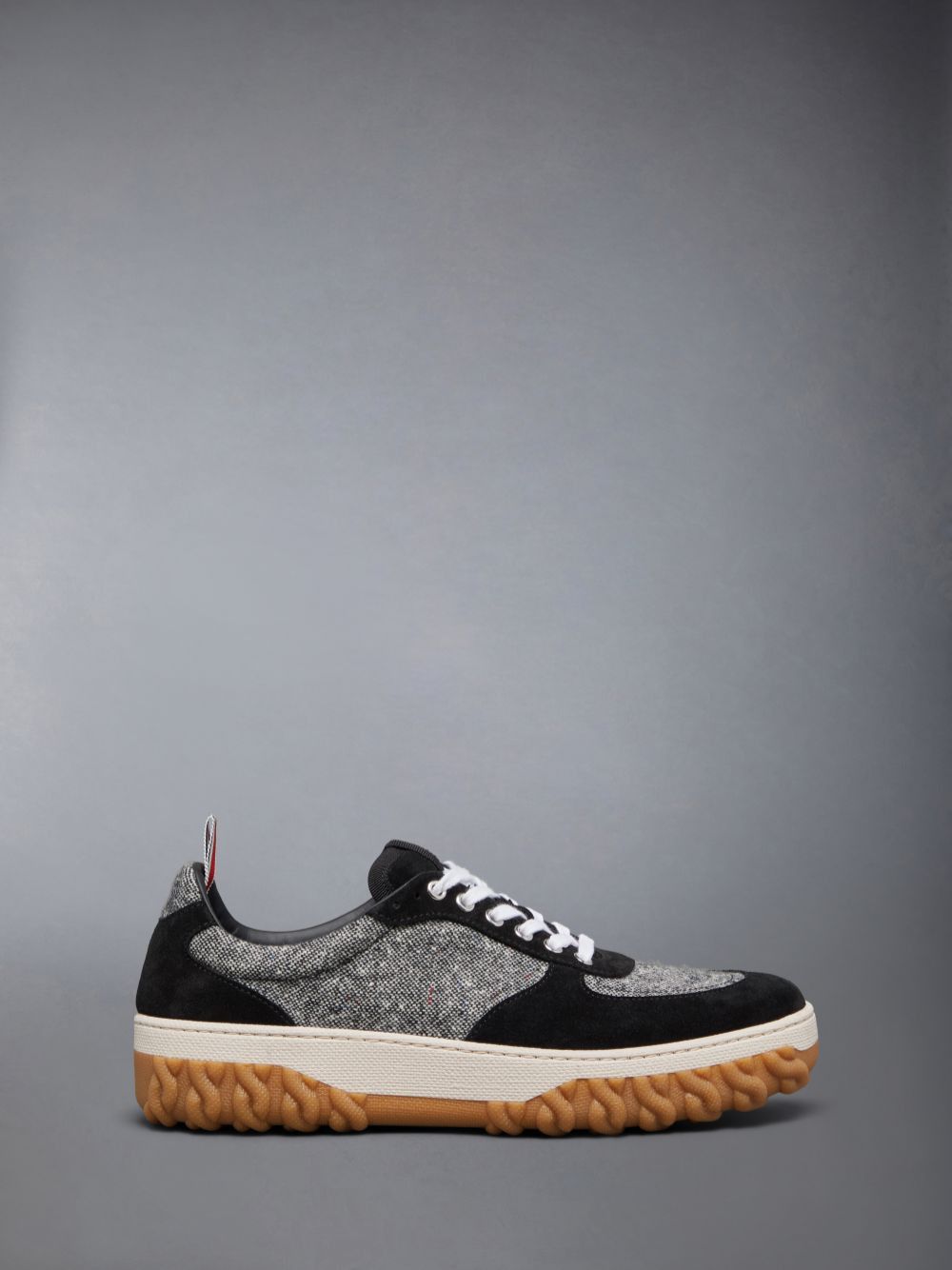 Thom Browne o1s22i1n1124 Tweed Sneakers in Multicolor Size US 7 / EU 40 - 1 Thumbnail