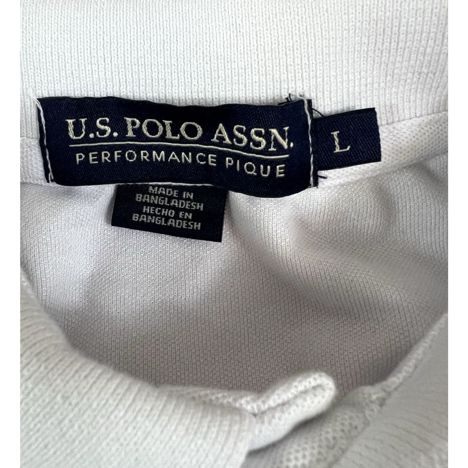 U.S. Polo Assn. US Polo Assn Mens Polo Shirt Size Large Embroidered Logo White Size US L / EU 52-54 / 3 - 5 Thumbnail
