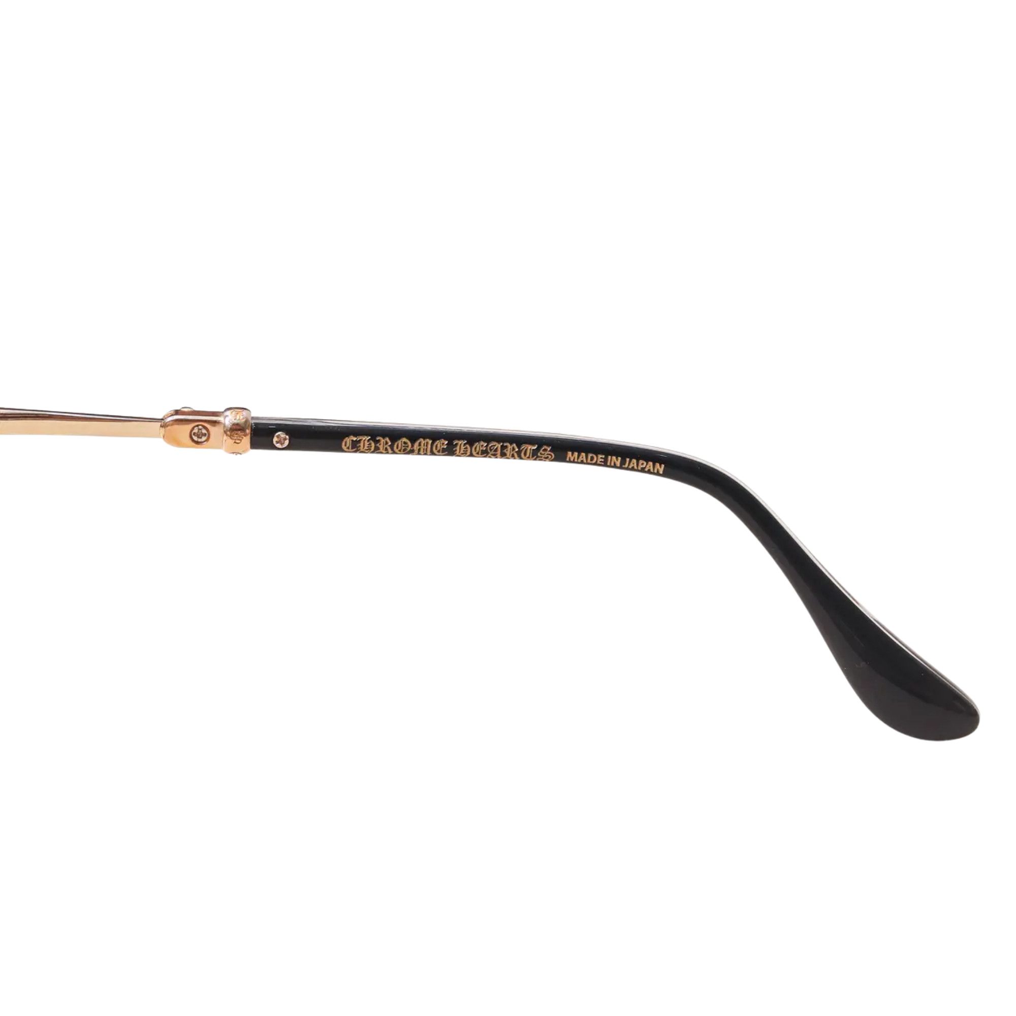 Chrome Hearts CHROME HEARTS STRAPADICTOME BLACK/GOLD PLATED Size ONE SIZE - 4 Thumbnail