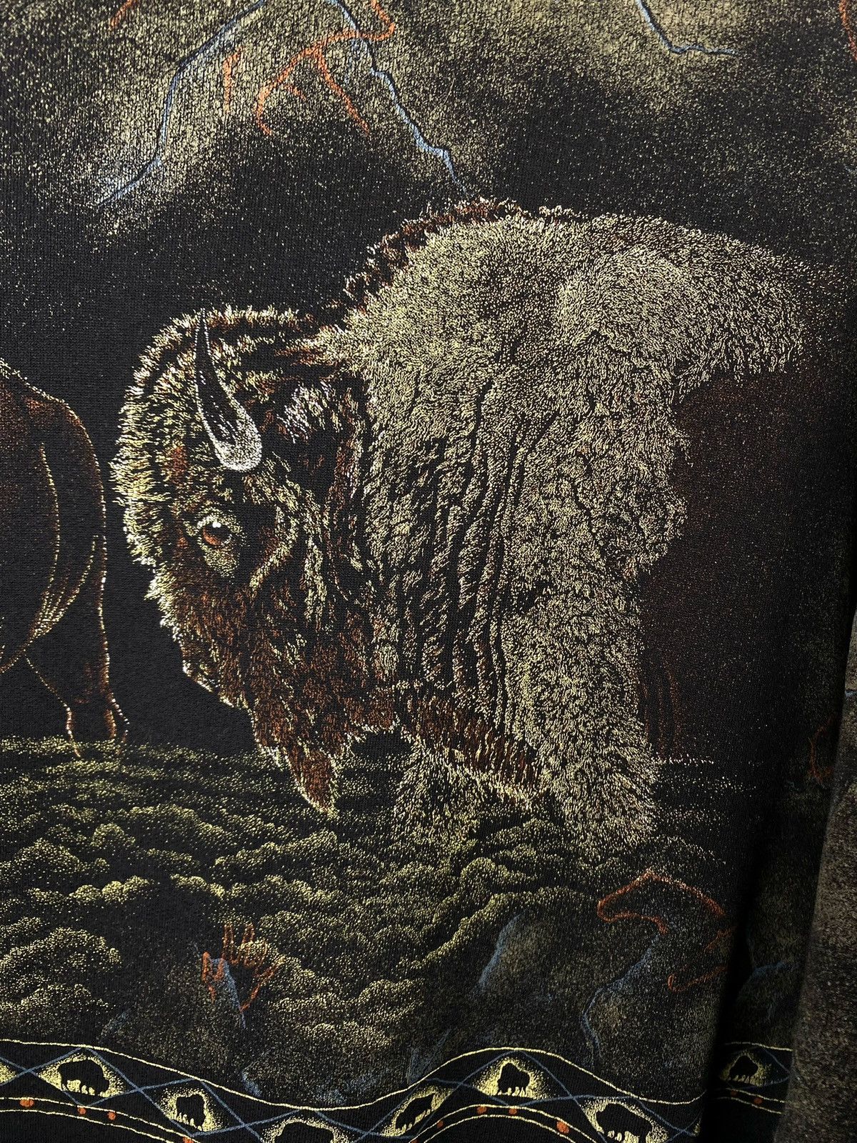 Vintage 90’s American Vintage Buffalo Full Print Sweatshirt Supreme Size US M / EU 48-50 / 2 - 4 Thumbnail