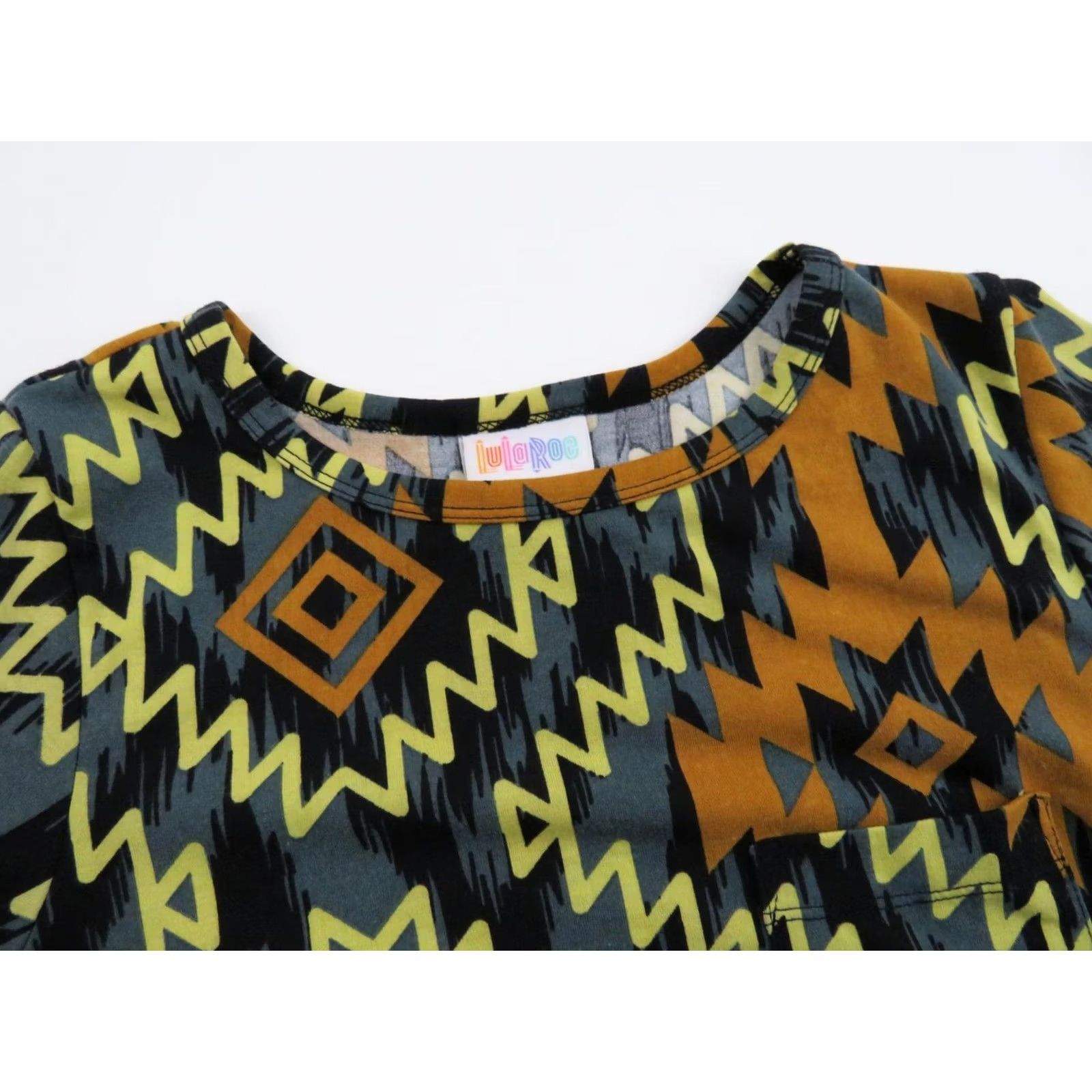 Vintage LuLaRoe Women's Carly Dress 2XS Tribal Aztec Unicorn Swing Stretch Size XXS / US 00 / IT 34 - 5 Thumbnail