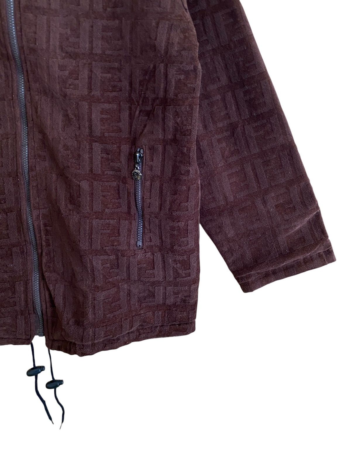 Fendi Very Rare Design Vintage Brand Fendi Reversible Hoodie 1990s Size US L / EU 52-54 / 3 - 10 Thumbnail