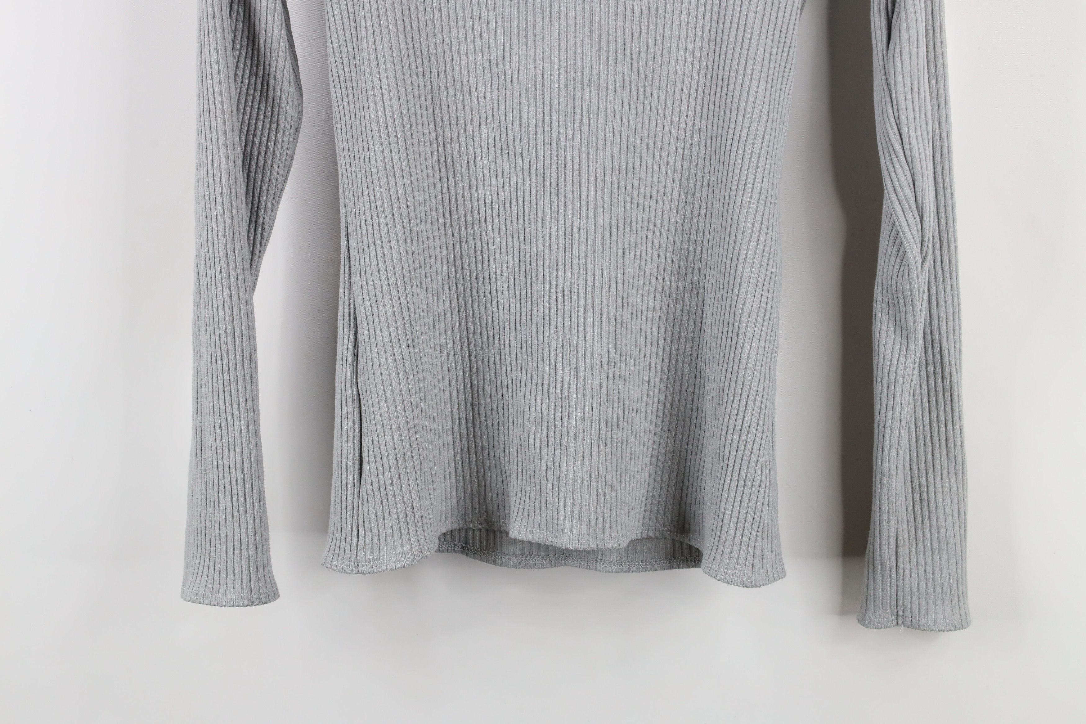 Abercrombie & Fitch × Vintage Vintage Y2K Abercrombie & Fitch Knit Funnel Neck Shirt Gray Size M / US 6-8 / IT 42-44 - 11 Thumbnail