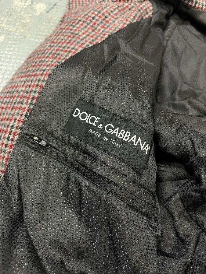 Dolce & Gabbana 2000s Dolce & Gabbana Harrington Red & Grey Bomber Jacket Size US M / EU 48-50 / 2 - 10 Thumbnail