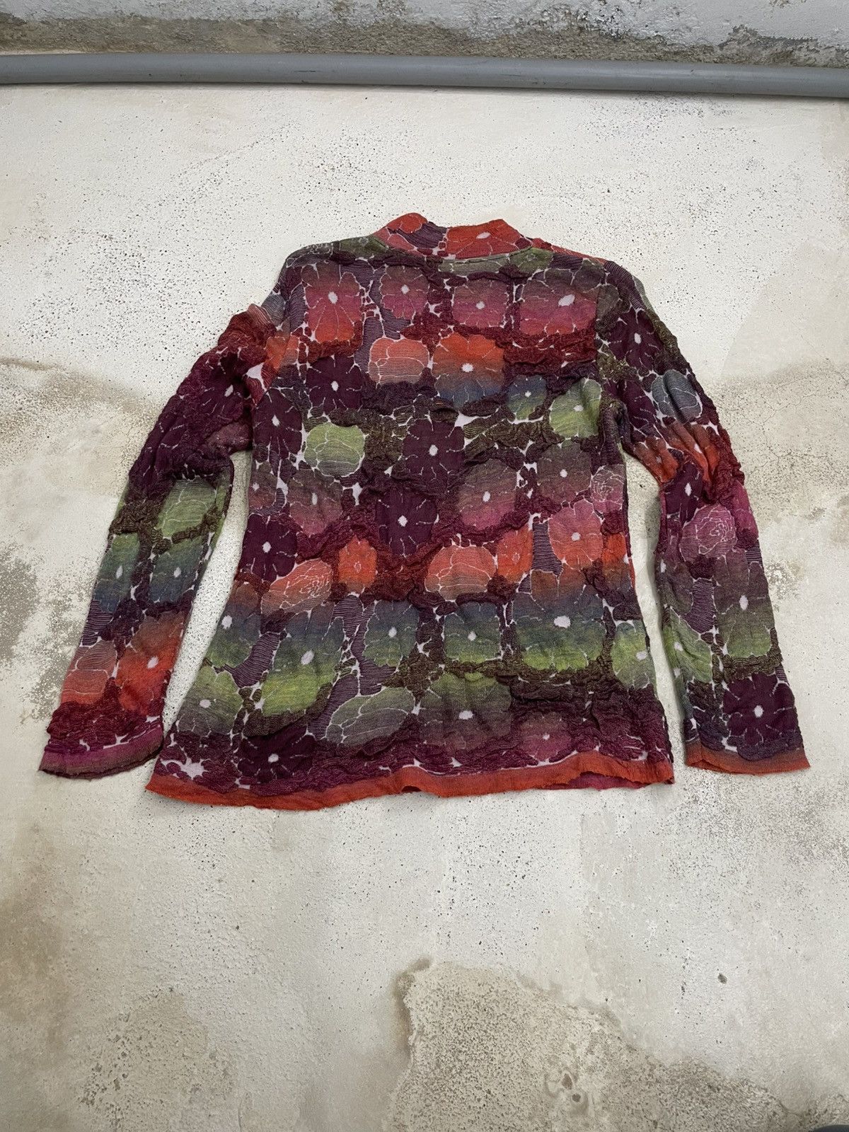 20471120 ECOLE 3D Design Knitted Art Colour Tone Pattern Size US S / EU 44-46 / 1 - 4 Thumbnail