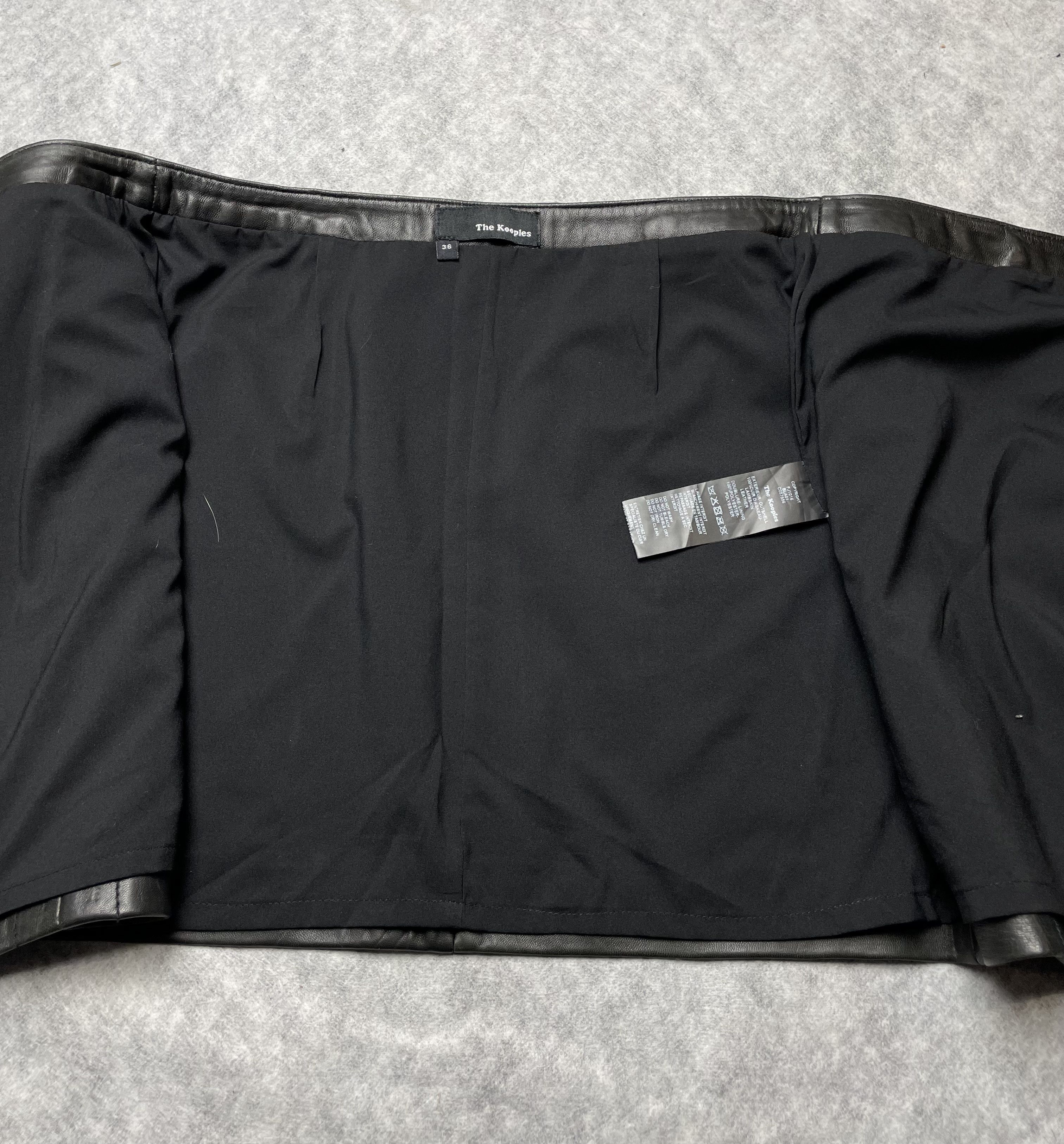 The Kooples THE KOOPLES Lambskin Leather Zipper skirt black Skirt EU36 Size 27" / US 4 / IT 40 - 6 Thumbnail
