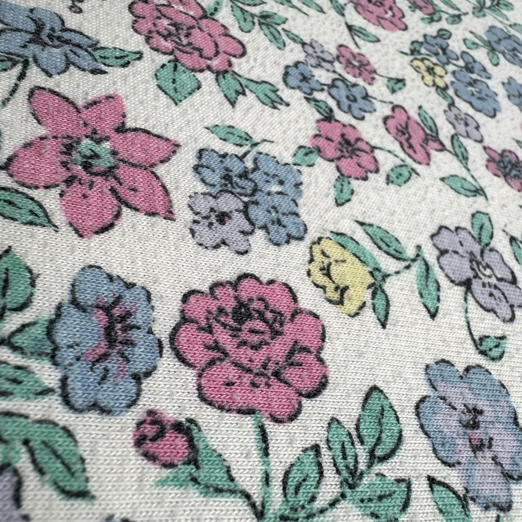 Levi's VINTAGE Levi's Travel Floral 3/4 Sleeve Shirt Womens Large White Nature 80s T-Shirt Mens? Size L / US 10 / IT 46 - 6 Thumbnail
