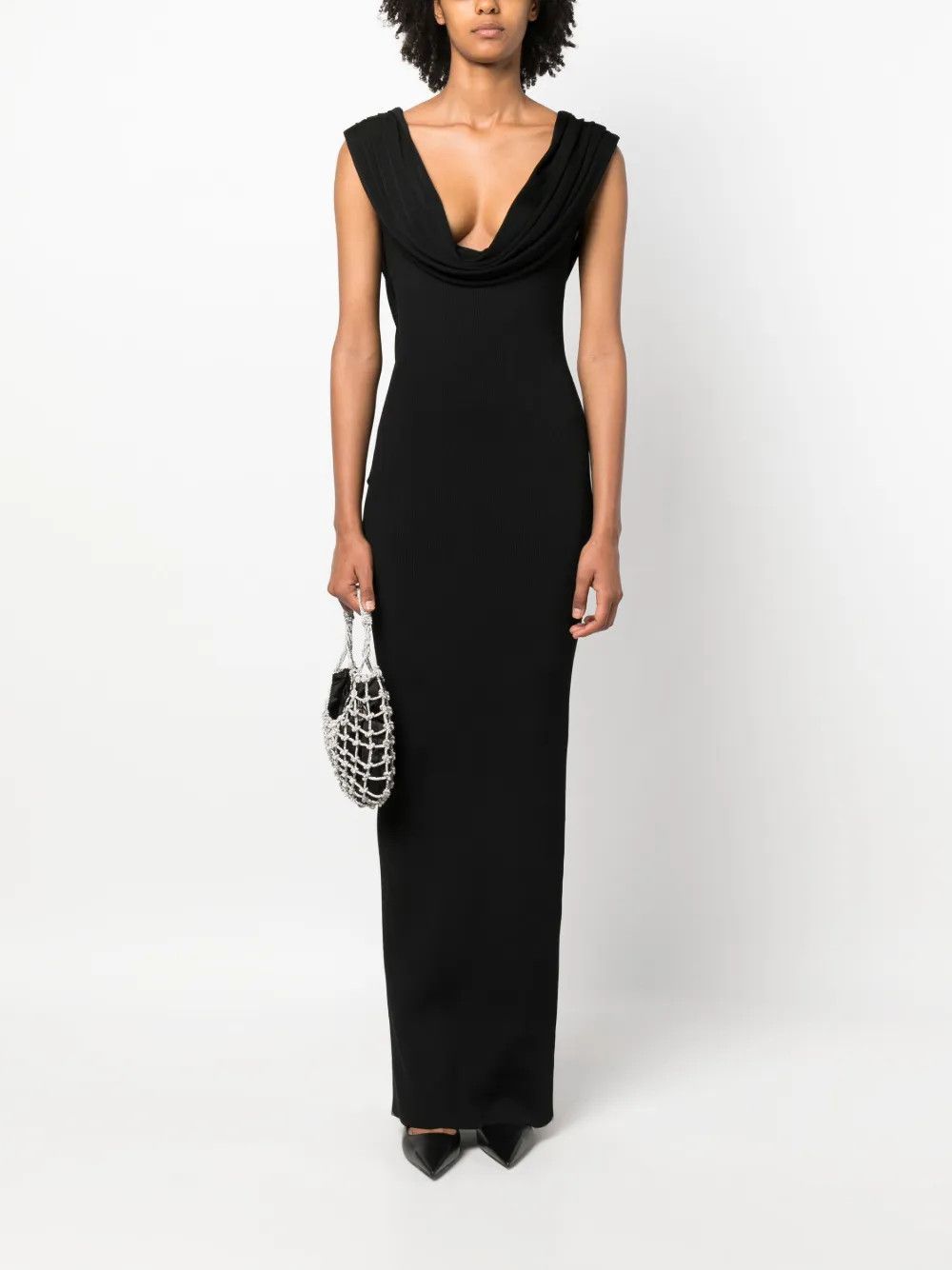 Givenchy o1y0925 Maxi Dress in Black Size L / US 10 / IT 46 - 5 Thumbnail
