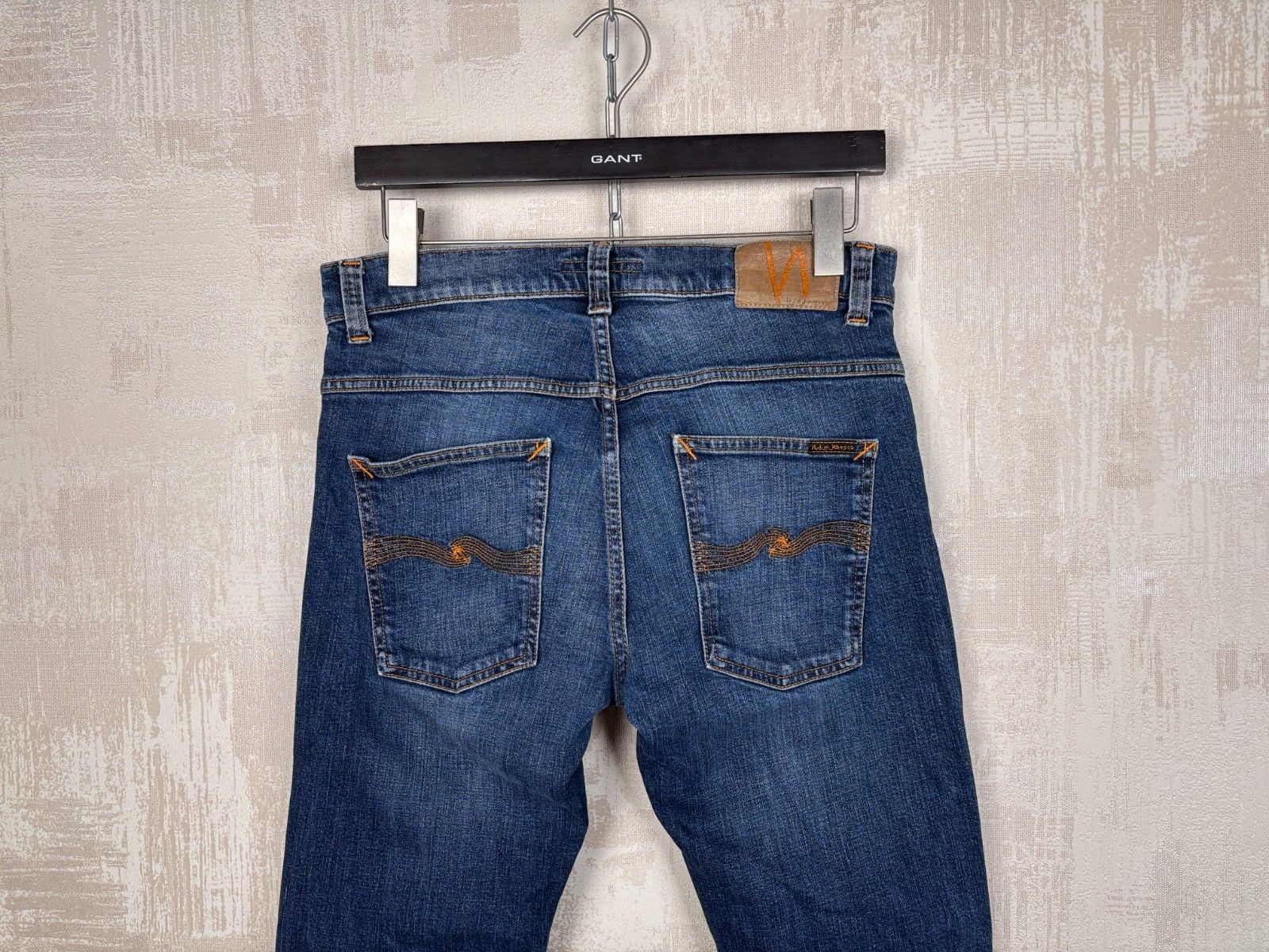 Nudie Jeans Nudie Jeans Co Grim Tim Dark Blue Orange W 32 L 34 Size US 32 / EU 48 - 15 Thumbnail