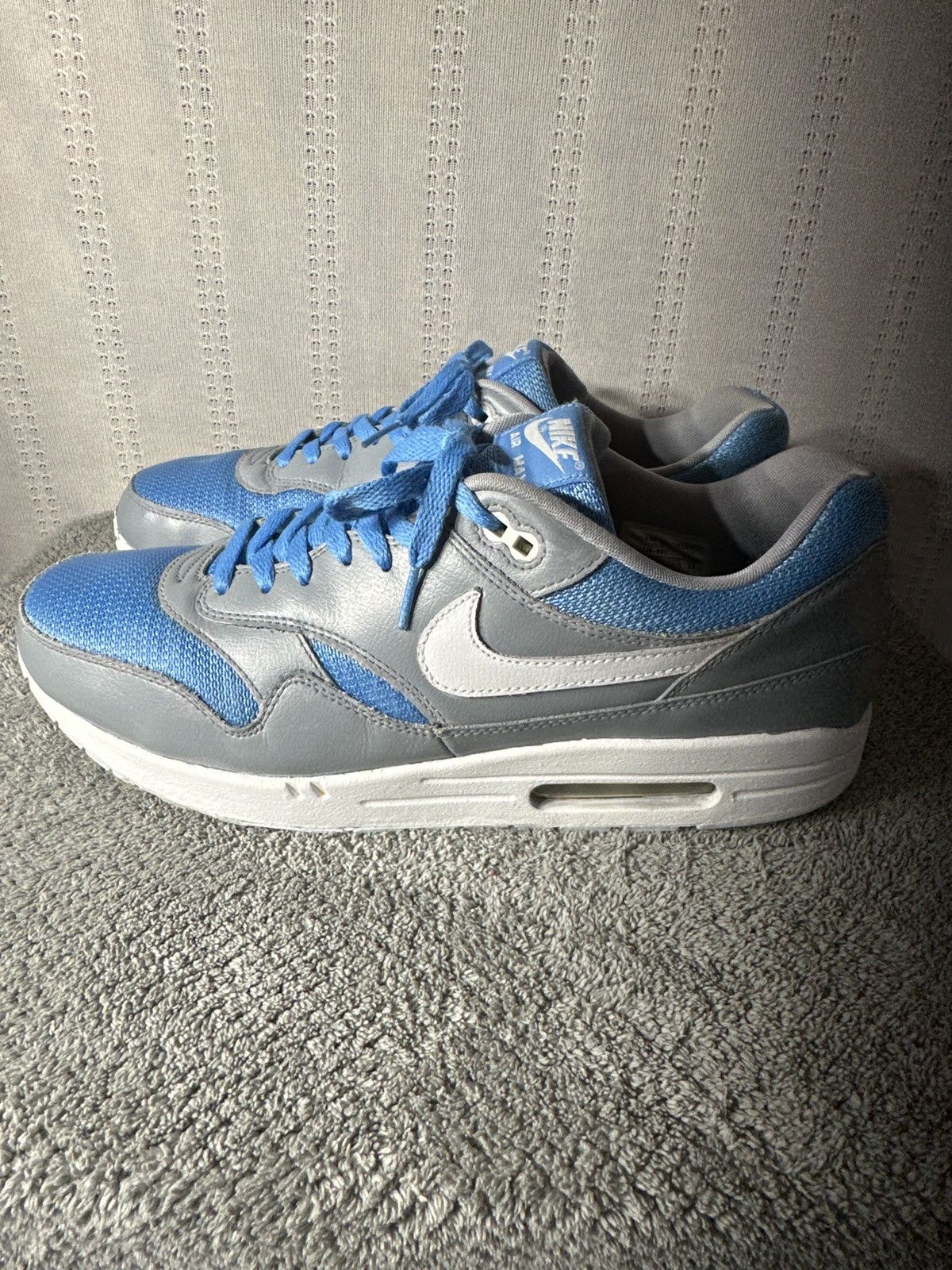 Nike Nike Air Max 1 Grey/Baby Blue Size US 15 / EU 48 - 1 Thumbnail