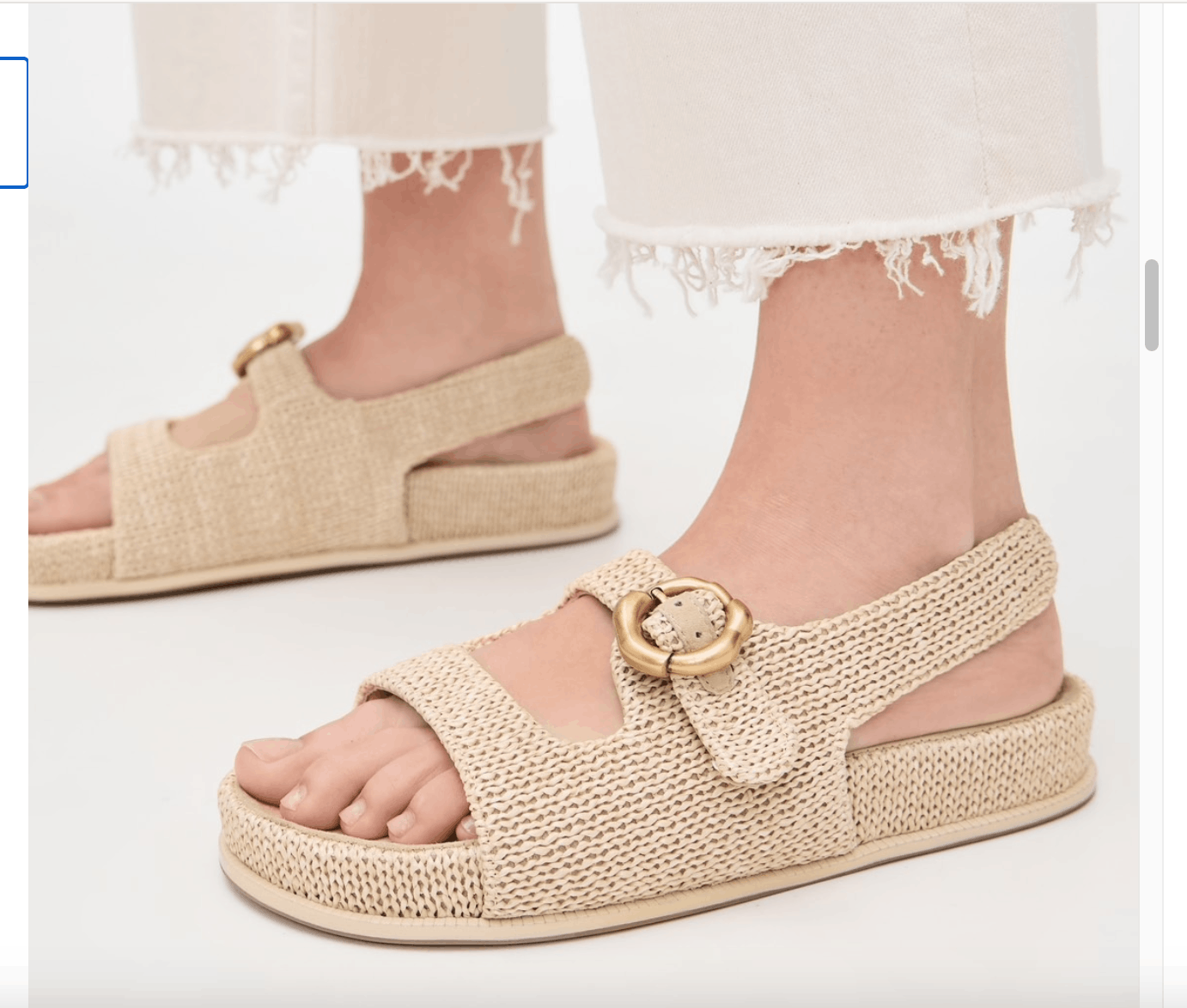 Cult Gaia RARE CULT GAIA Brielle Raffia Sporty Sandals 36.5 Natural Size US 6.5 / IT 36.5 - 1 Thumbnail