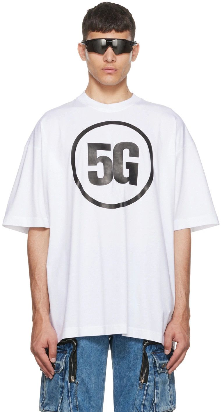Vetements o1y0924 T-Shirt in White Size US L / EU 52-54 / 3 - 1 Thumbnail