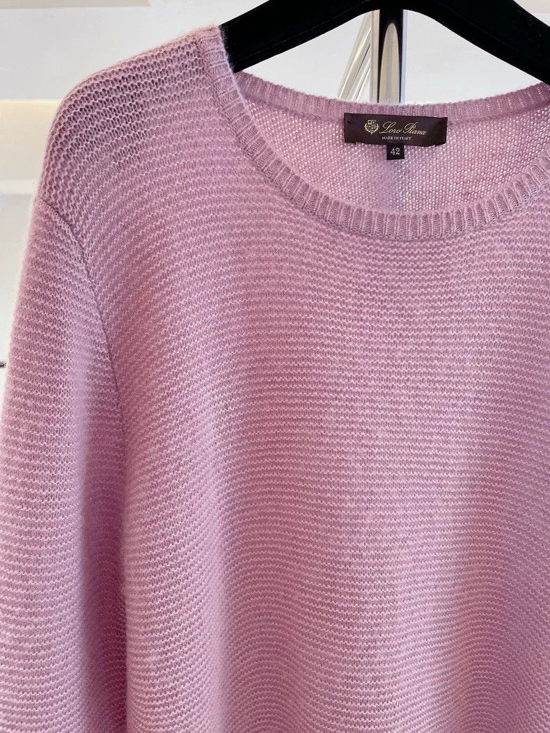 Loro Piana LORO PIANA Pink side buttoned cashmere sweater Size M / US 6-8 / IT 42-44 - 3 Thumbnail
