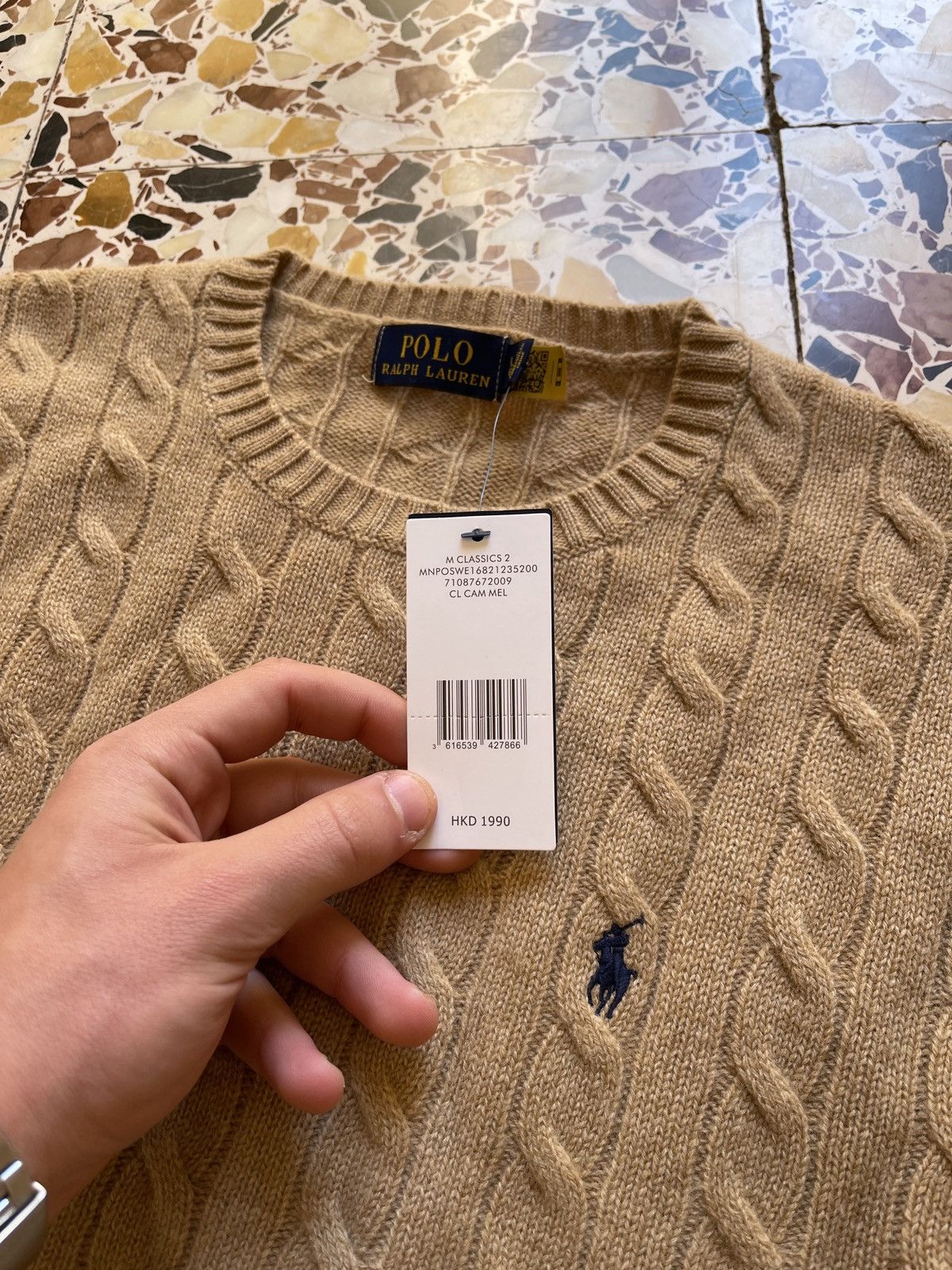 Polo Ralph Lauren Beige Polo Ralph Lauren cashmere wool knit Size US L / EU 52-54 / 3 - 10 Thumbnail
