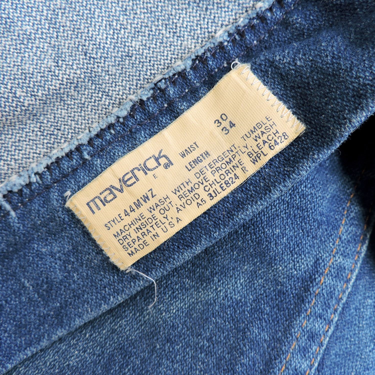 Wrangler MAVERICK 44MWZ DENIM LONG PANTS Size US 30 / EU 46 - 6 Thumbnail