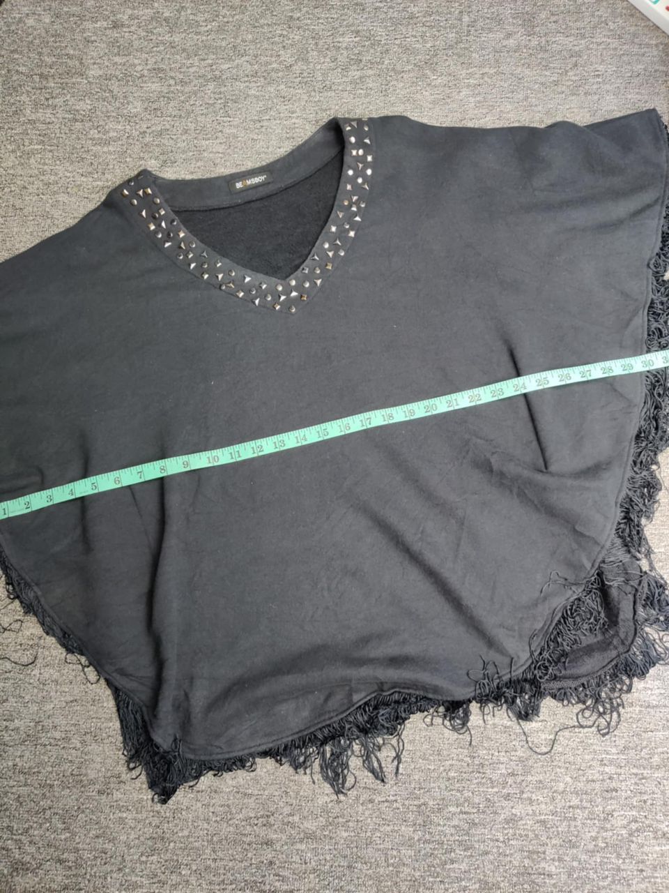 Beams Plus Vintage Beams Boy Studded Fringe Poncho Size US XL / EU 56 / 4 - 11 Thumbnail