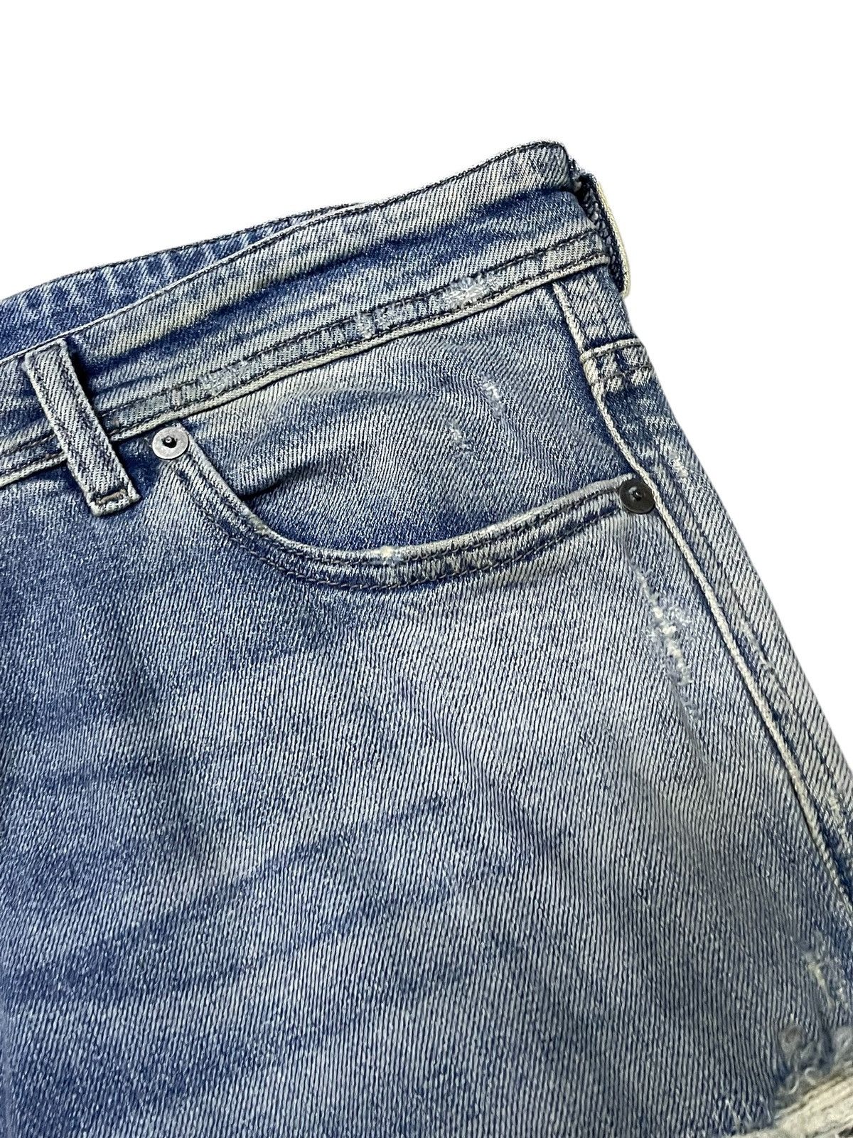 Diesel × Diesel Black Gold Diesel Black Gold Stacked Distressed Heavy Stitched Jeans Size US 34 / EU 50 - 11 Thumbnail