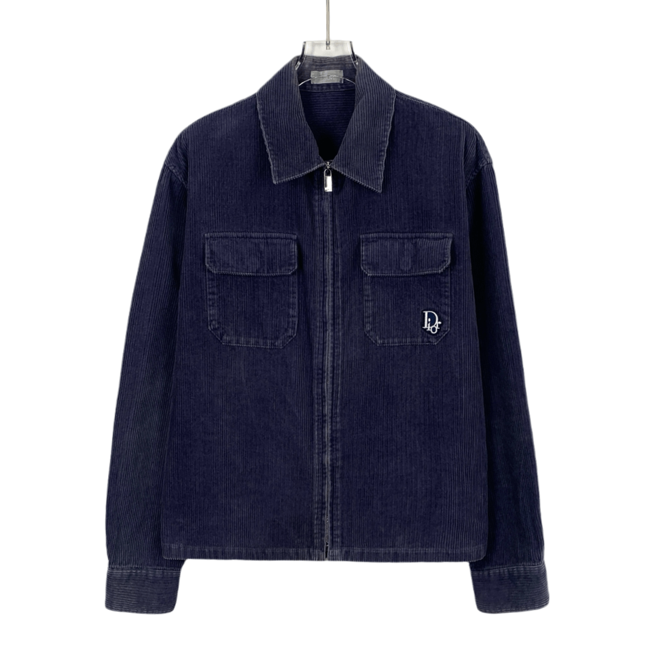 Dior Dior Purple Collar Cotton Corduroy Zip-Up Jacket 46 S Size S / US 4 / IT 40 - 1 Thumbnail