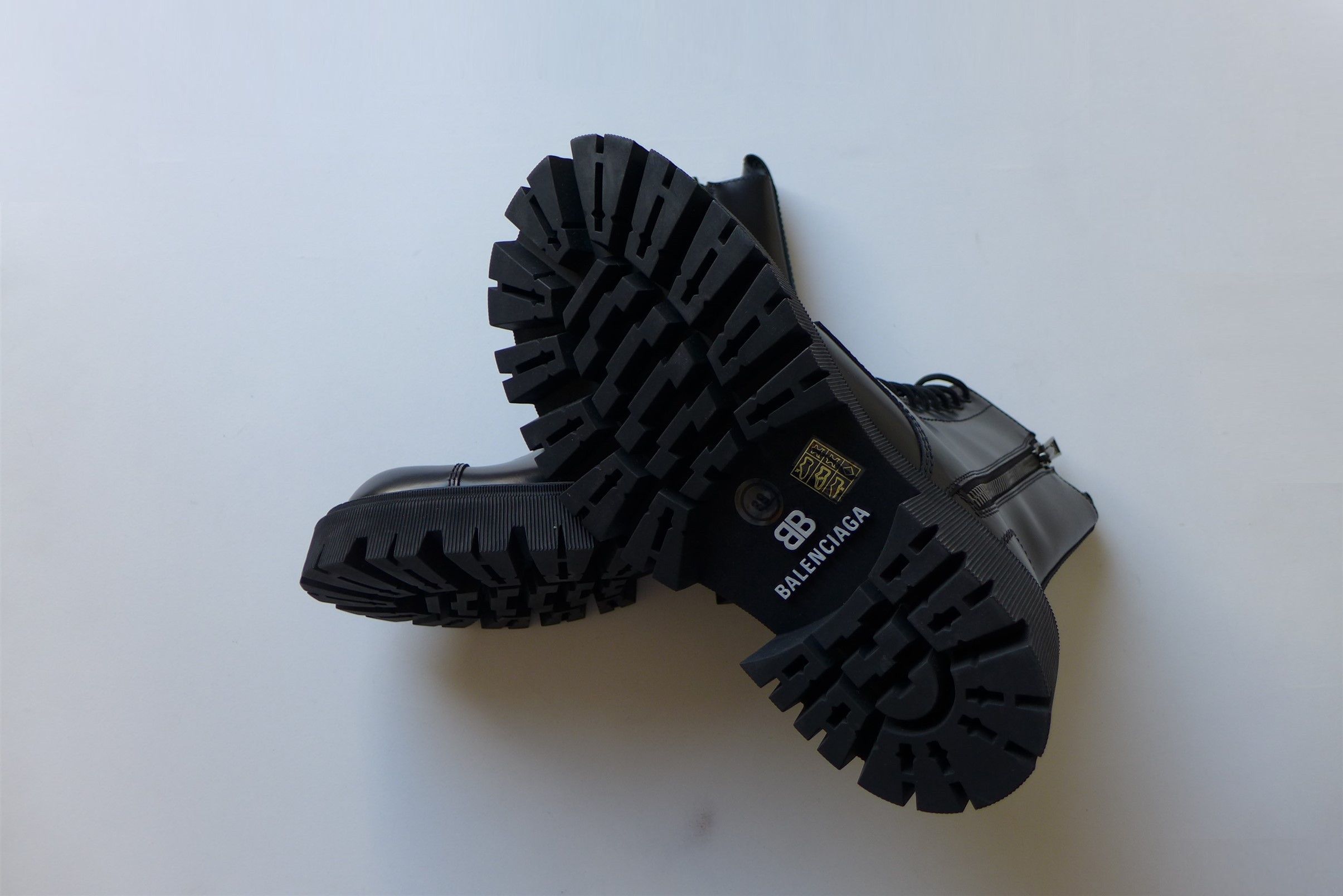 Balenciaga Balenciaga Tractor Boots - Black Calf Leather Size US 6 / EU 39 - 6 Thumbnail