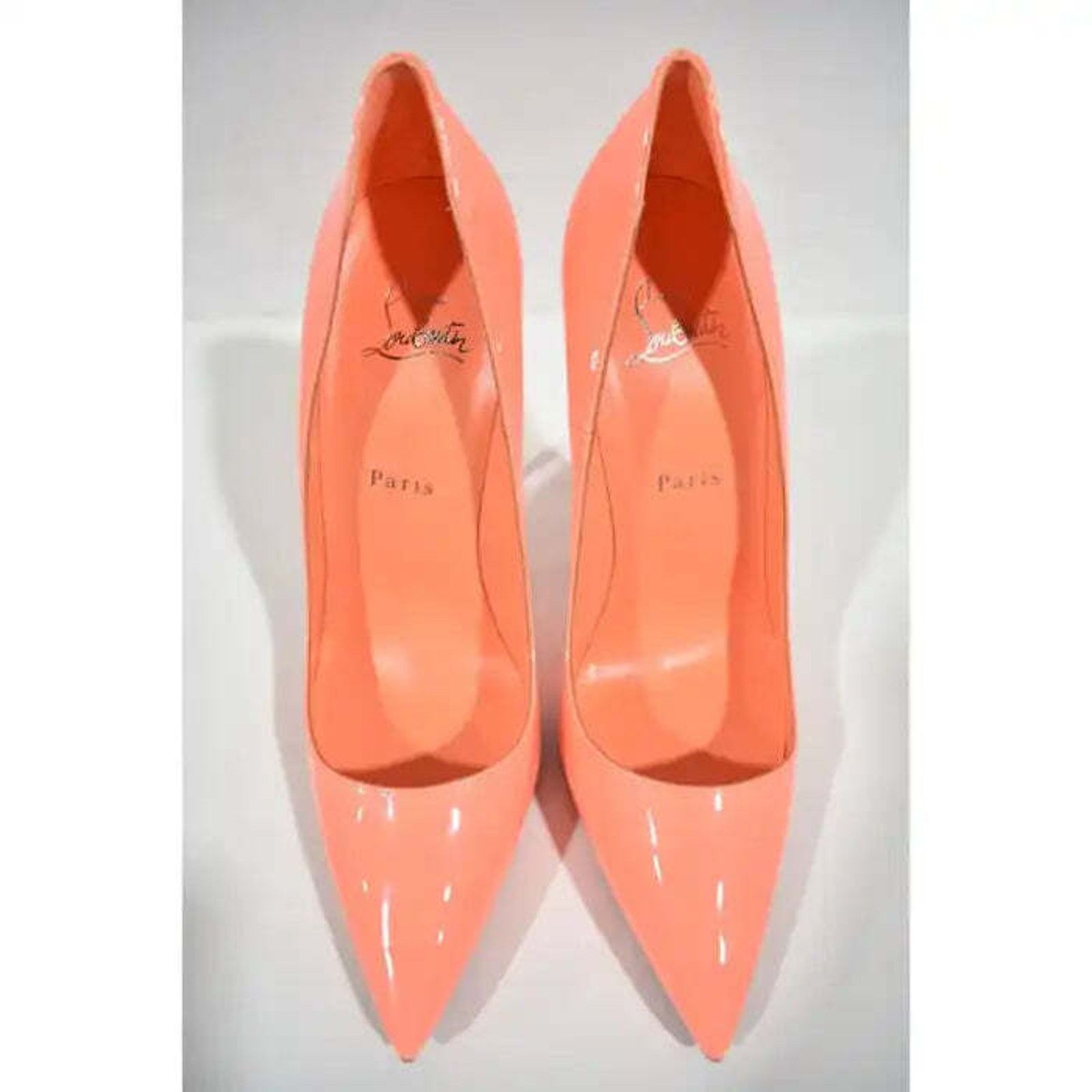 Christian Louboutin So Kate 120 Drag Orange Patent Leather Pointed Heel Pump 40 Size US 10 / IT 40 - 6 Thumbnail