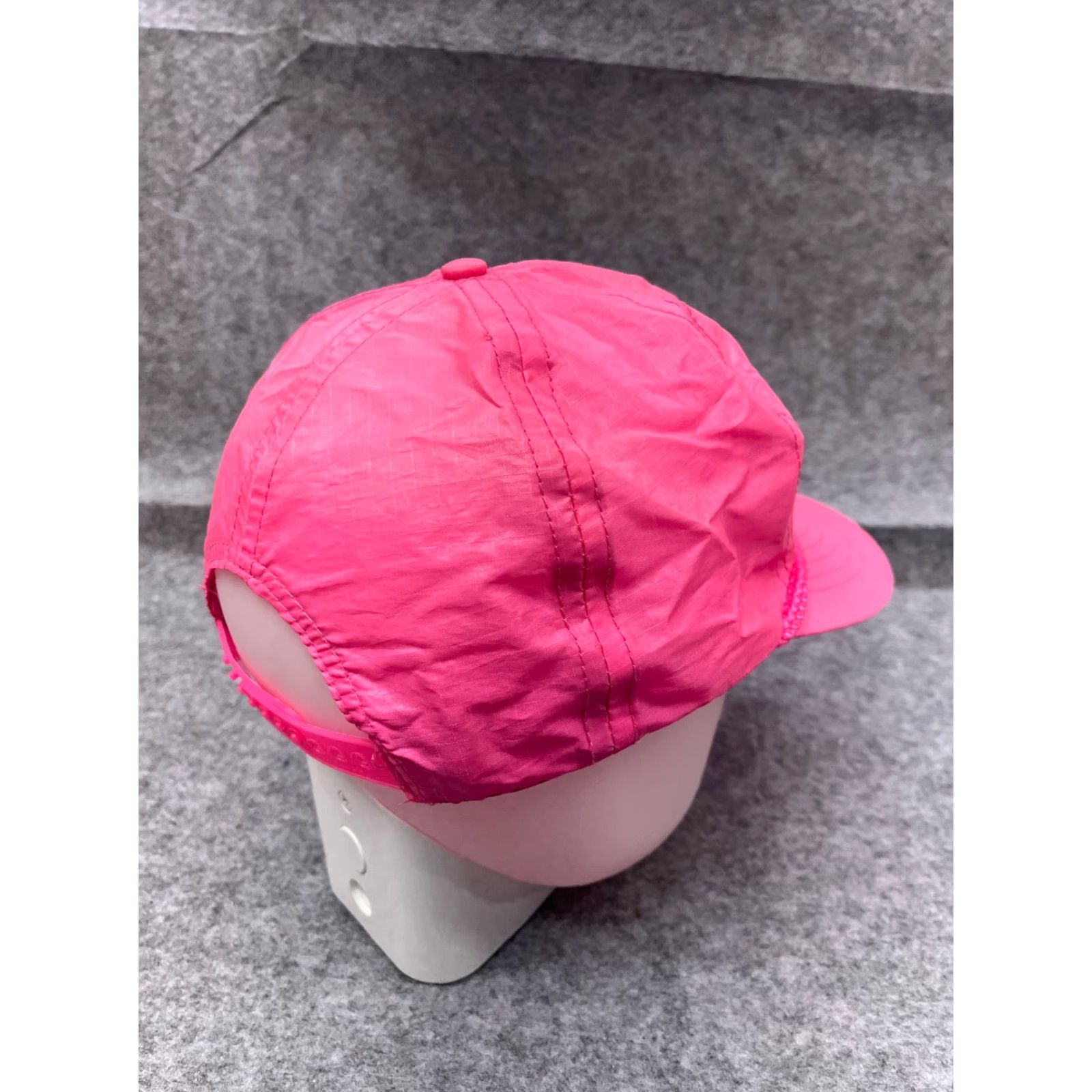 Vintage Designer Award Headwear Hat Snap Back Adult One Size Pink High Visibility Nylon Hiking Running Size ONE SIZE - 7 Thumbnail