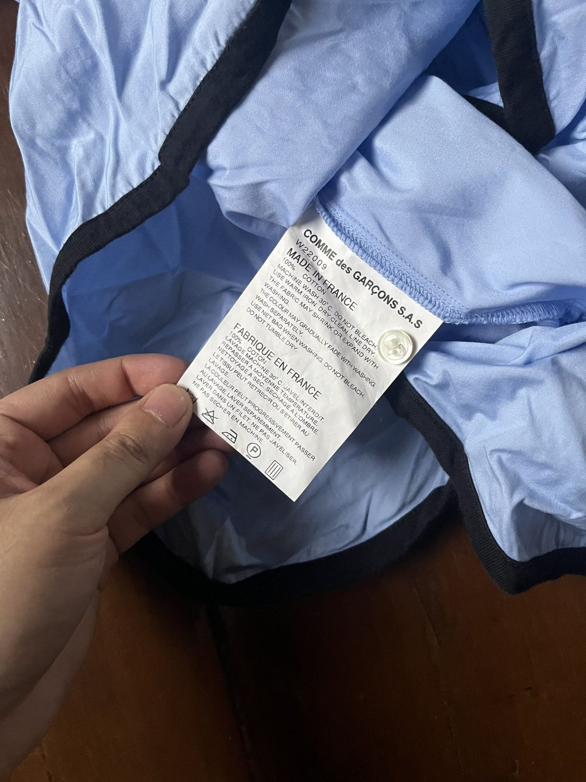 Comme des Garcons SHIRT Comme des Garcons SHIRT Piped Seam Shirt Size US XS / EU 42 / 0 - 14 Thumbnail