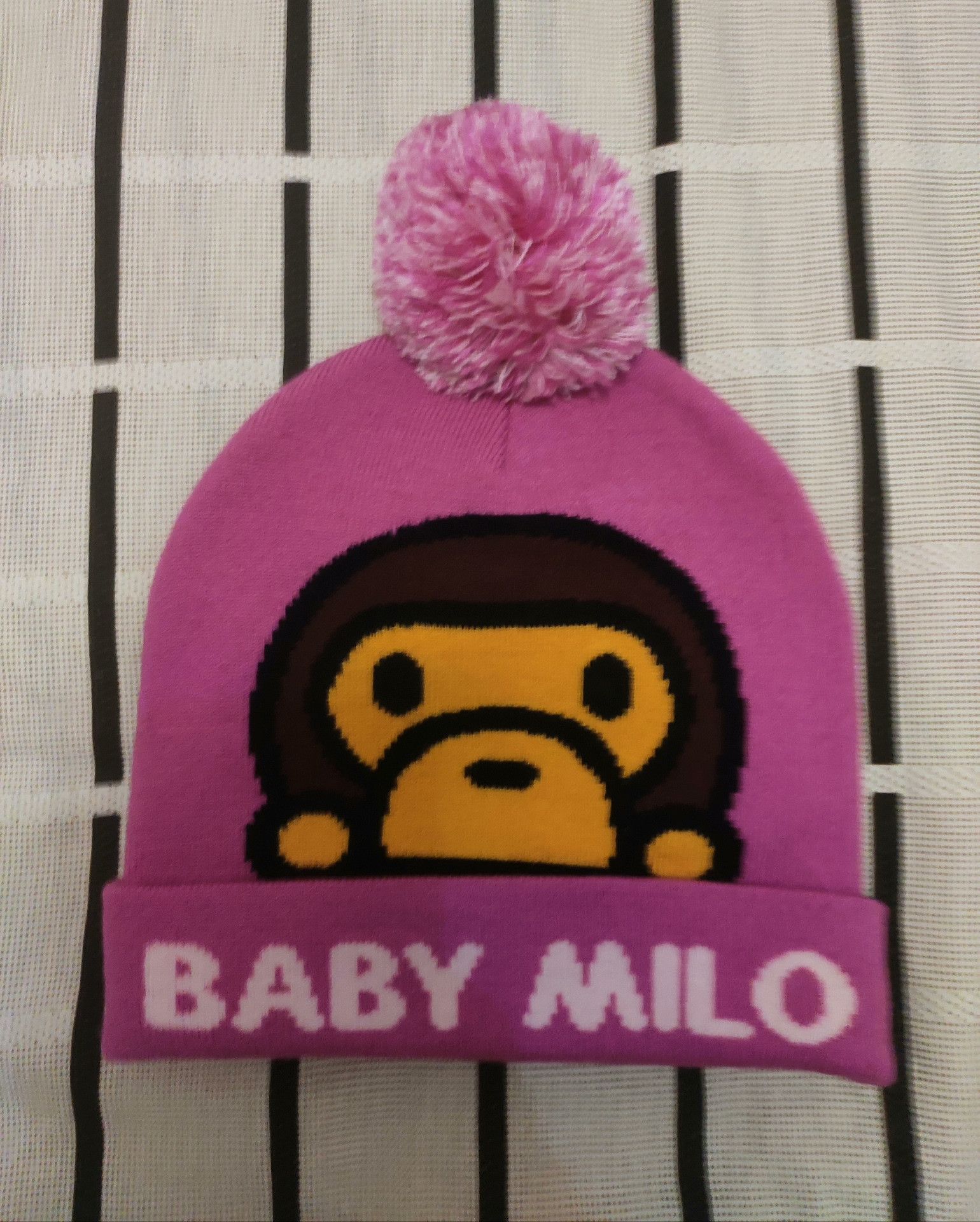 Bape Bape Knit Graphic Hat S Men Size ONE SIZE - 1 Thumbnail