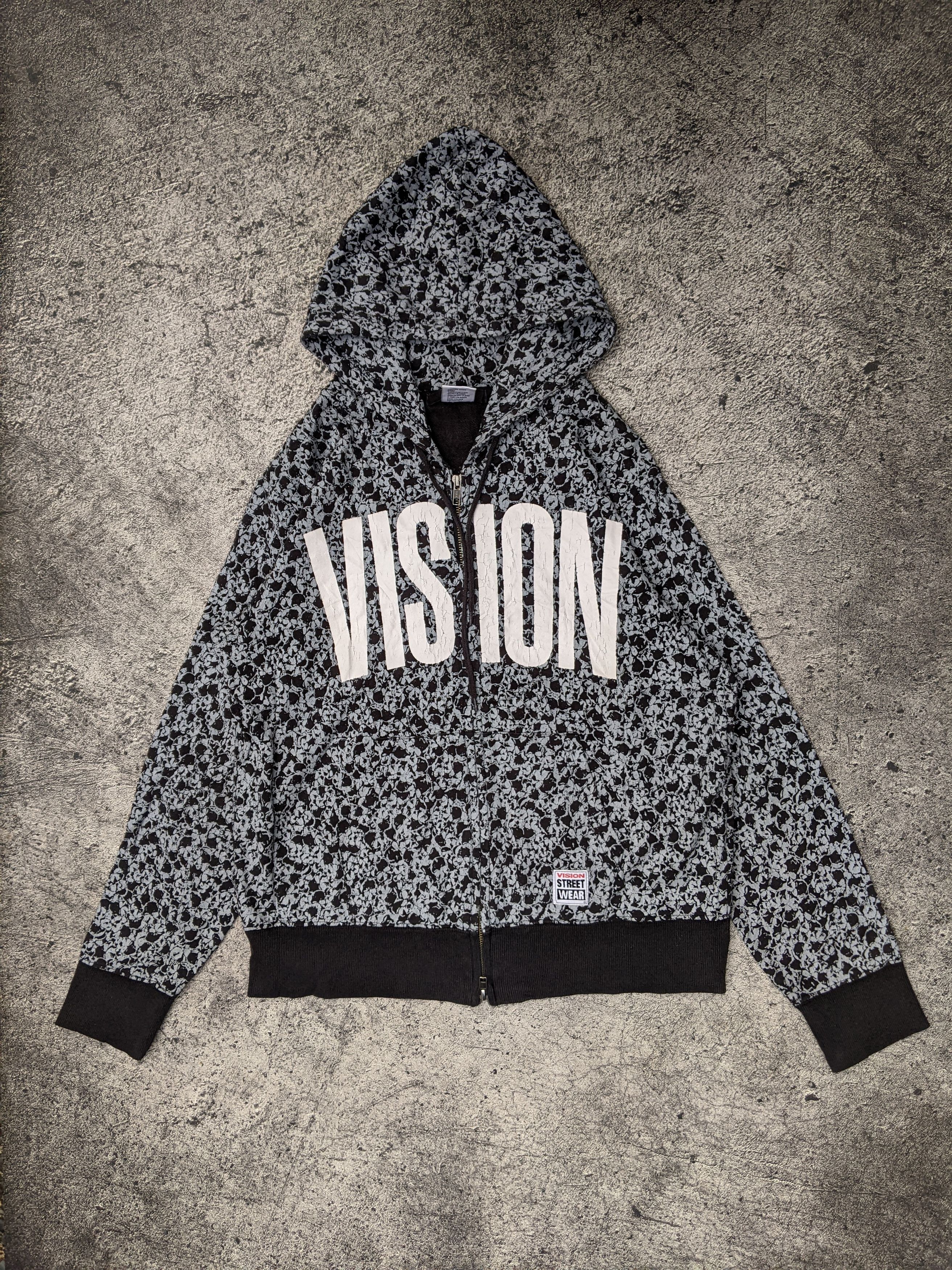 Vision Streetwear Skull All over Print Vision Street Wear Azul Vkei Style Zip Size US M / EU 48-50 / 2 - 1 Thumbnail