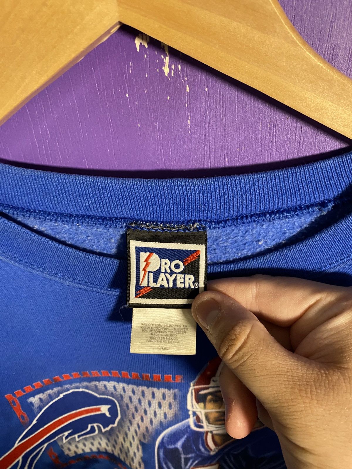 NFL × Pro Player × Vintage Vintage 90s Pro player Buffalo bills Doug flutie crewneck Size US L / EU 52-54 / 3 - 4 Thumbnail